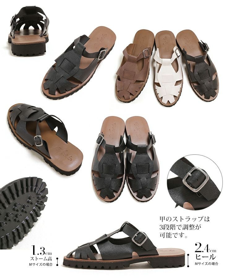 軽量EVAタンクソールのグルカスリッパサンダル▲返品交換不可