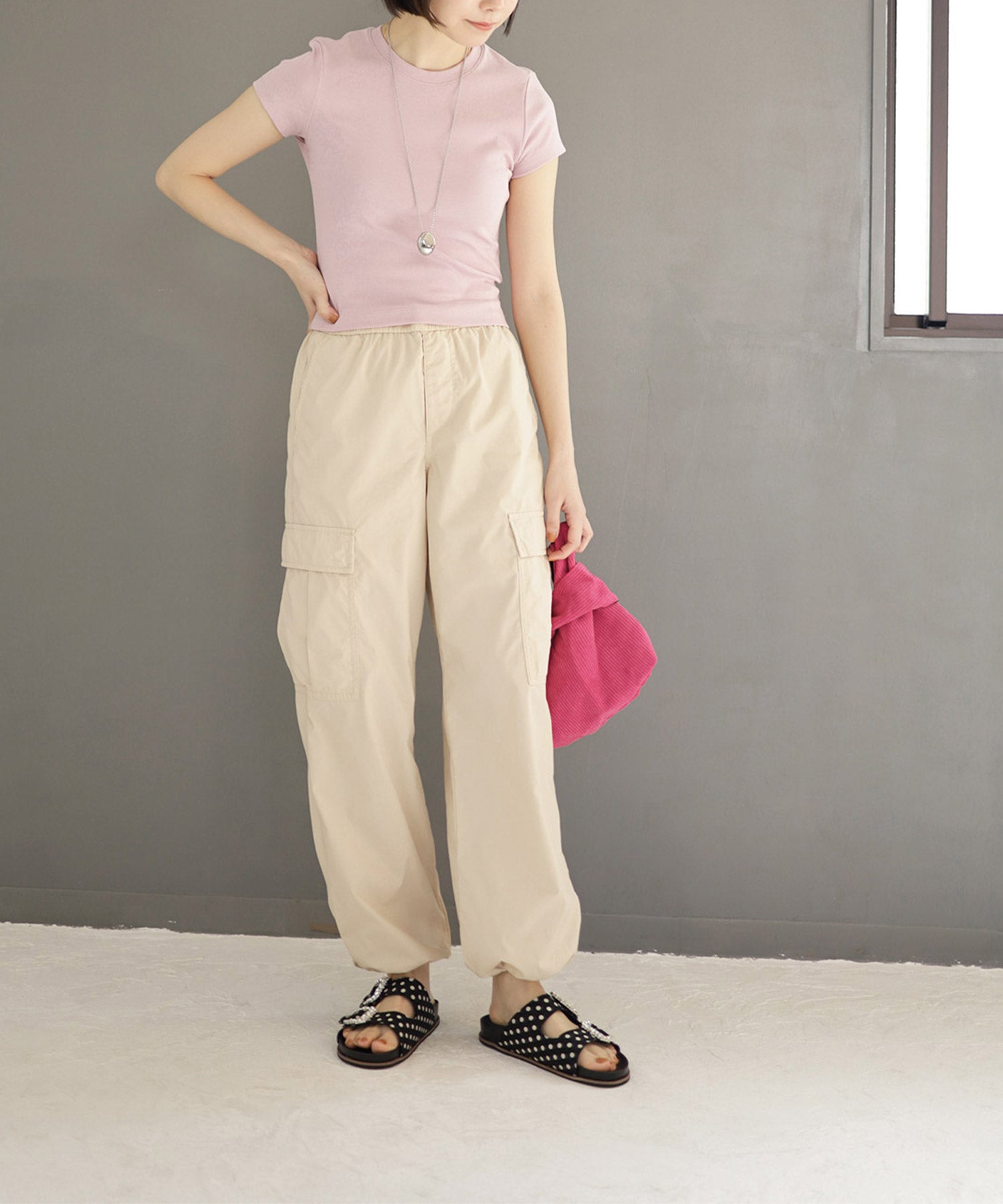 ビジューモチーフフットベッドサンダル