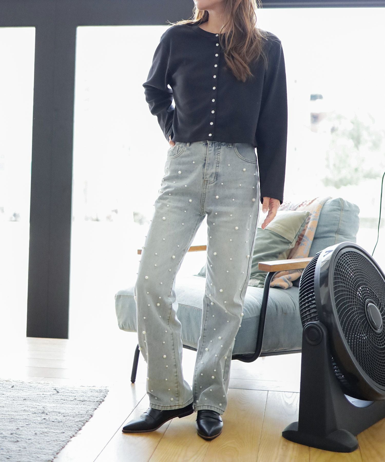 ポインテッドトゥコインローファーパンプス▲返品交換不可