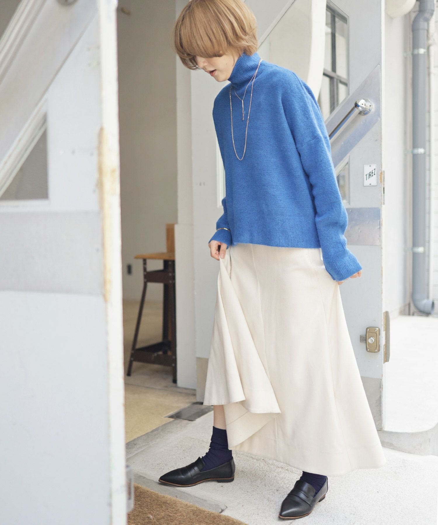 ポインテッドトゥコインローファーパンプス▲返品交換不可