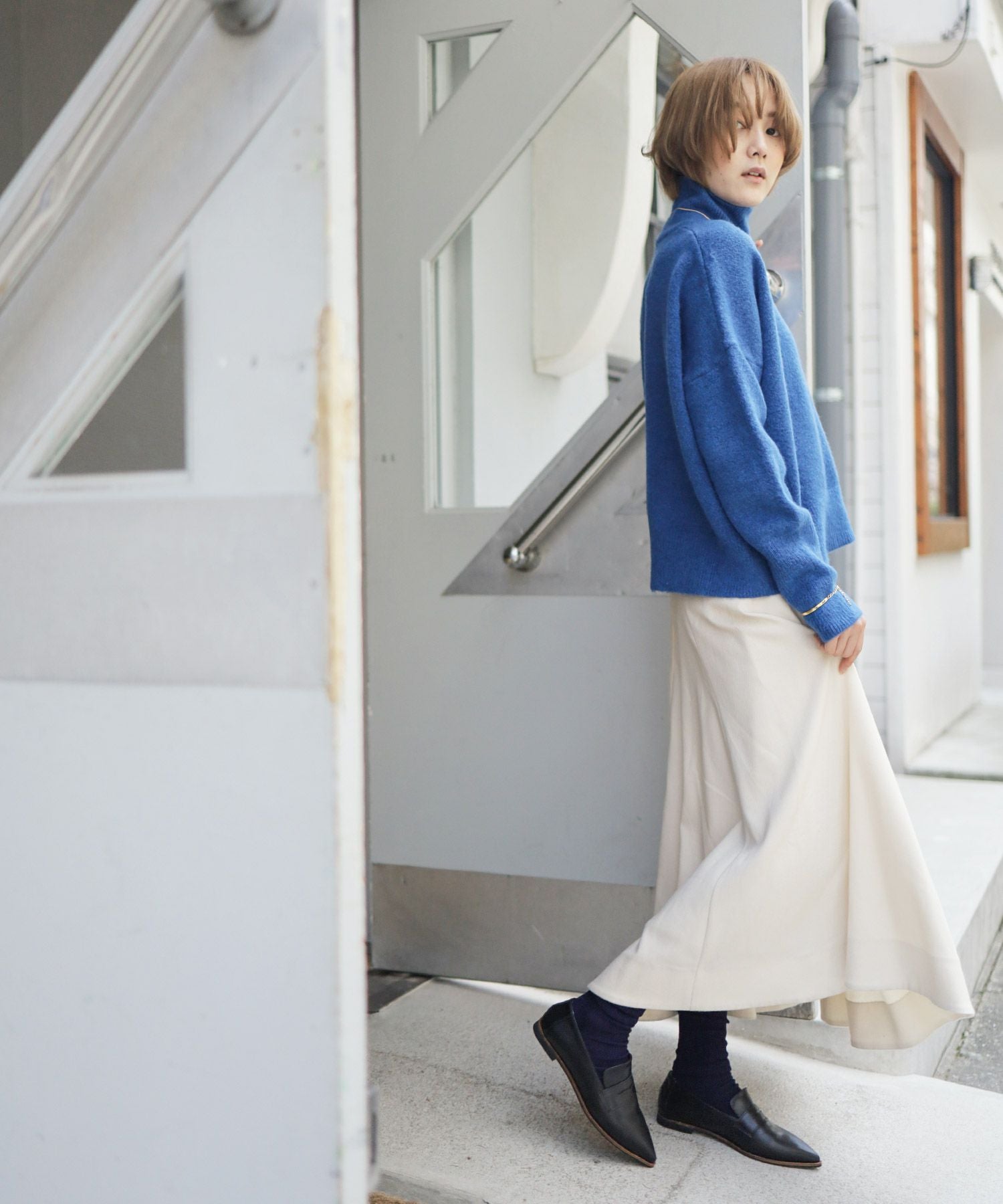 ポインテッドトゥコインローファーパンプス▲返品交換不可