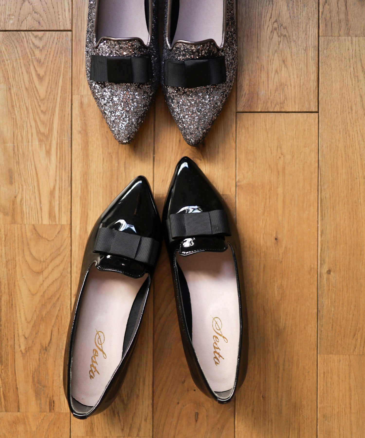 ポインテッドトゥリボンフラットパンプス【公式ショップ・ZOZOTOWN限定