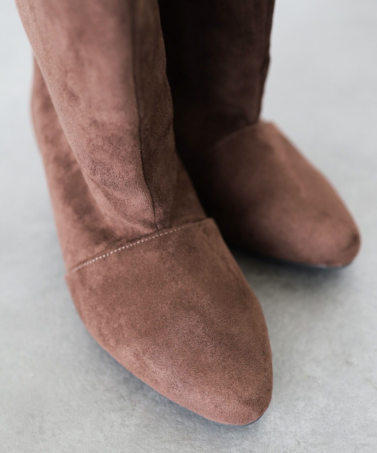 ワイドシャフトミドルヒールロングブーツ 【公式ショップ・ZOZOTOWN限定販売アイテム】 Newカラー