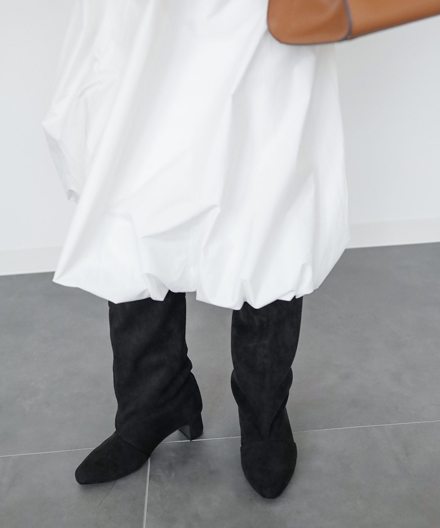 ワイドシャフトミドルヒールロングブーツ 【公式ショップ・ZOZOTOWN限定販売アイテム】 Newカラー