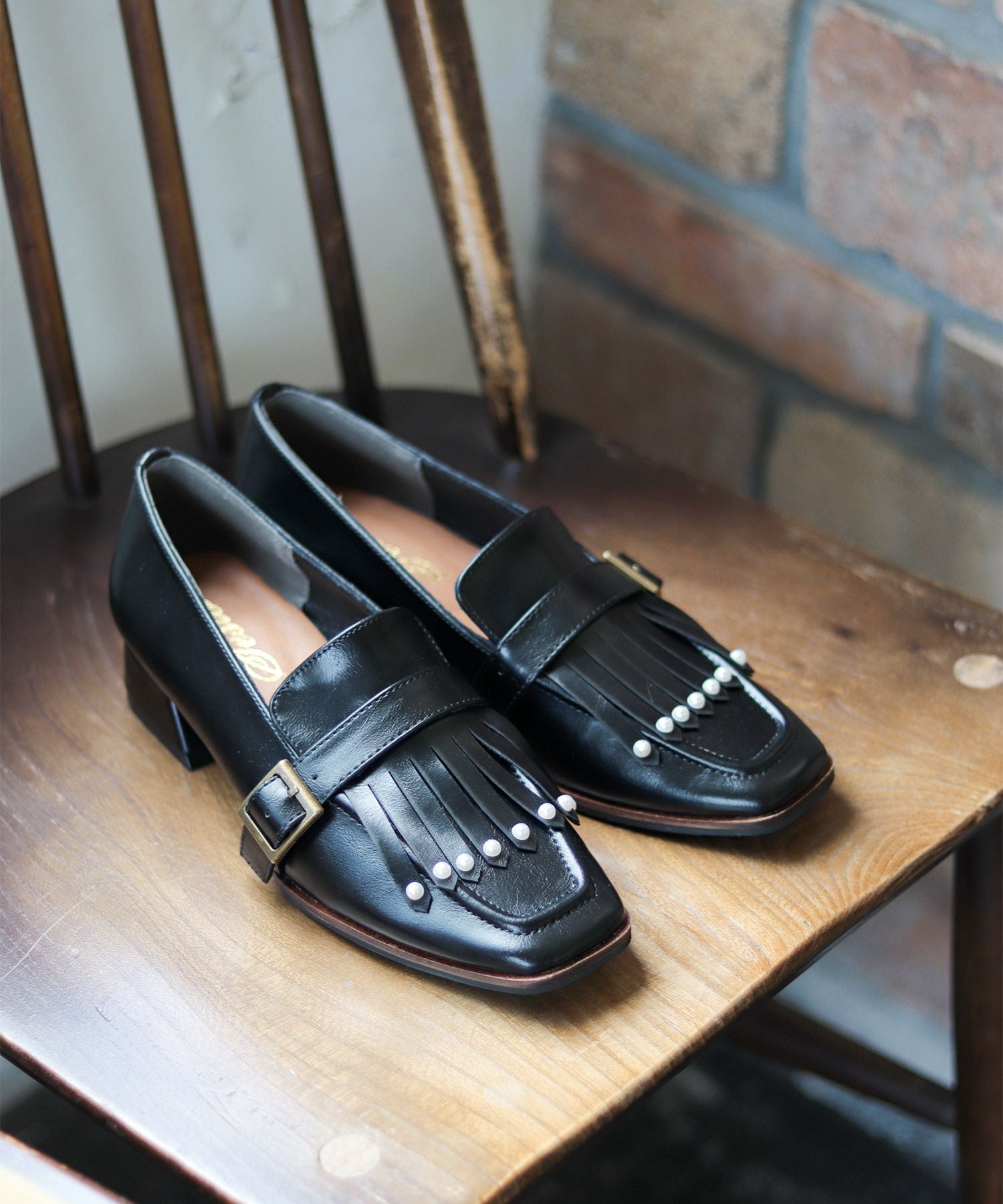 パールタッセルローヒールローファーパンプス【公式ショップ・ZOZOTOWN・Amazon限定販売アイテム】