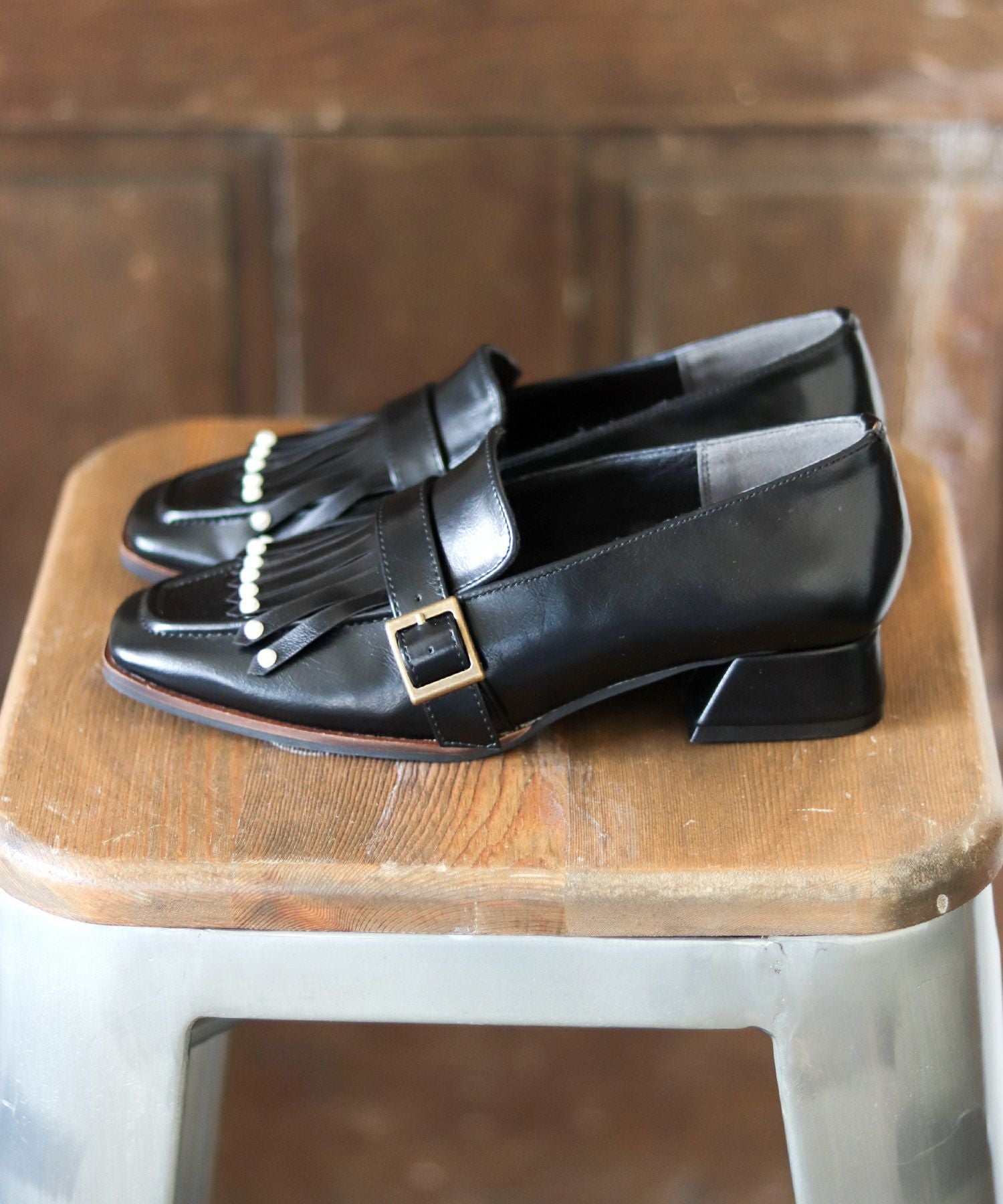 パールタッセルローヒールローファーパンプス【公式ショップ・ZOZOTOWN・Amazon限定販売アイテム】