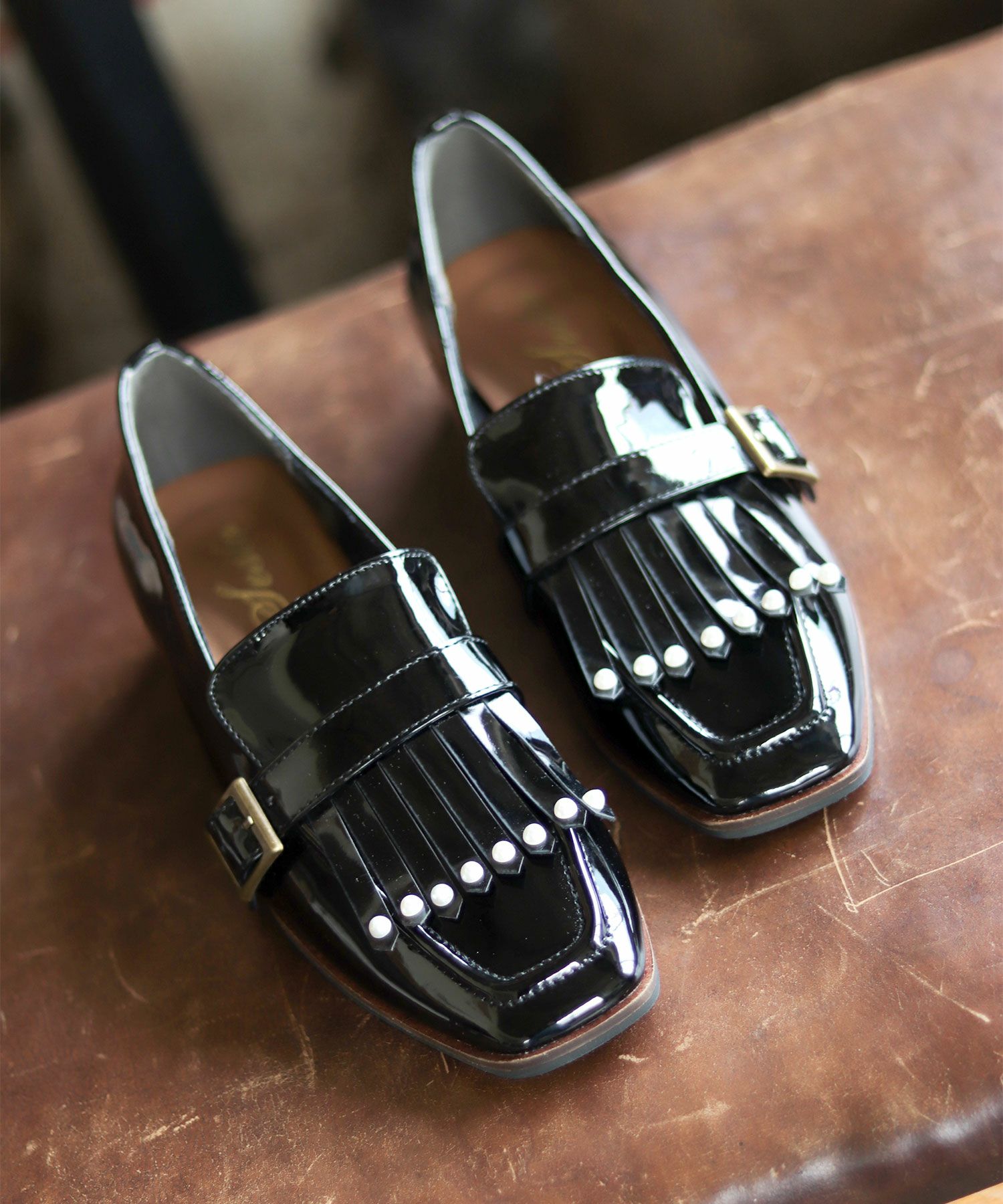 パールタッセルローヒールローファーパンプス【公式ショップ・ZOZOTOWN・Amazon限定販売アイテム】