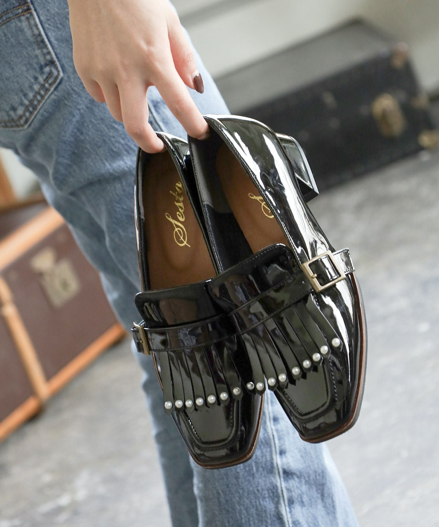 パールタッセルローヒールローファーパンプス【公式ショップ・ZOZOTOWN・Amazon限定販売アイテム】