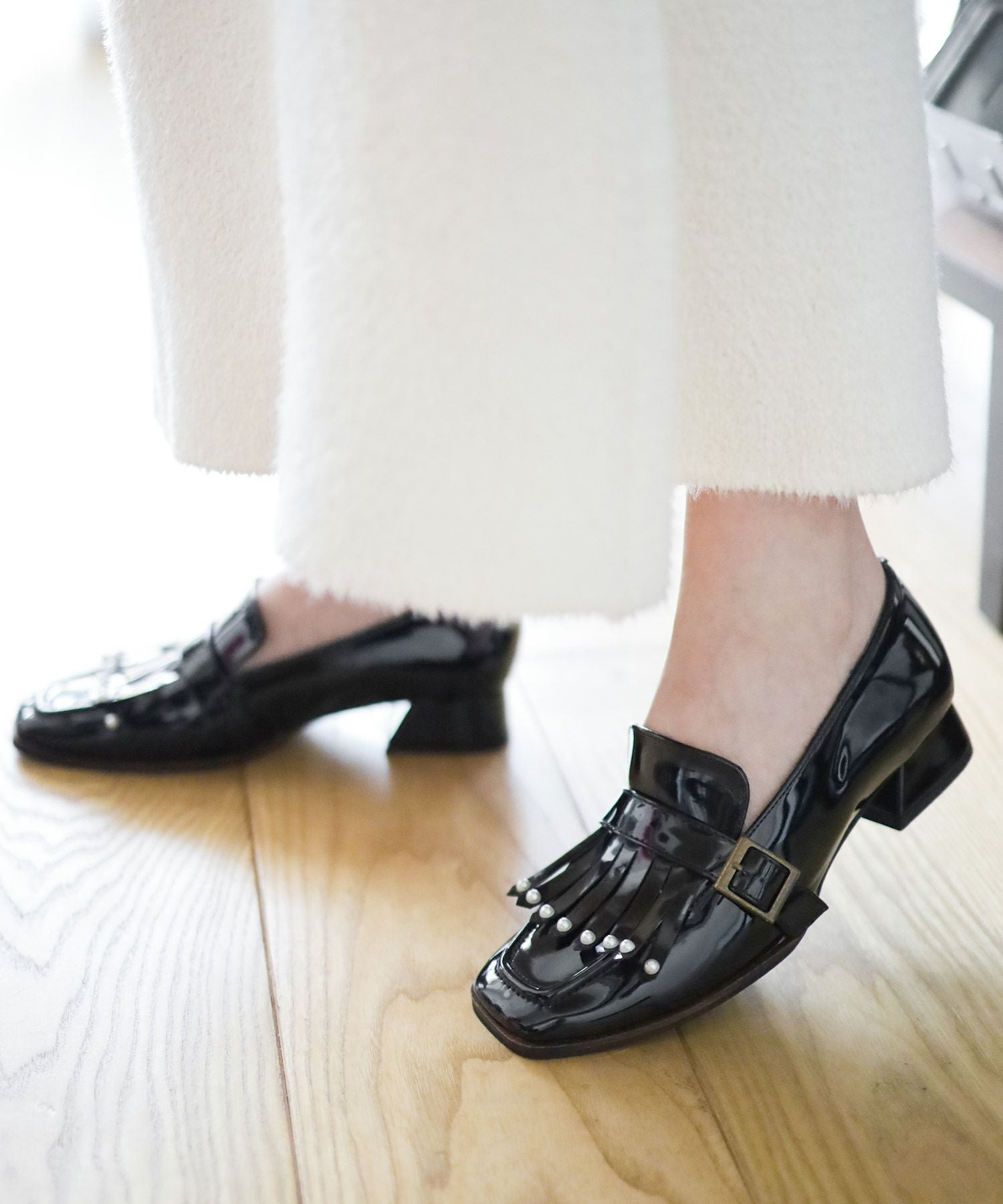 パールタッセルローヒールローファーパンプス【公式ショップ・ZOZOTOWN・Amazon限定販売アイテム】