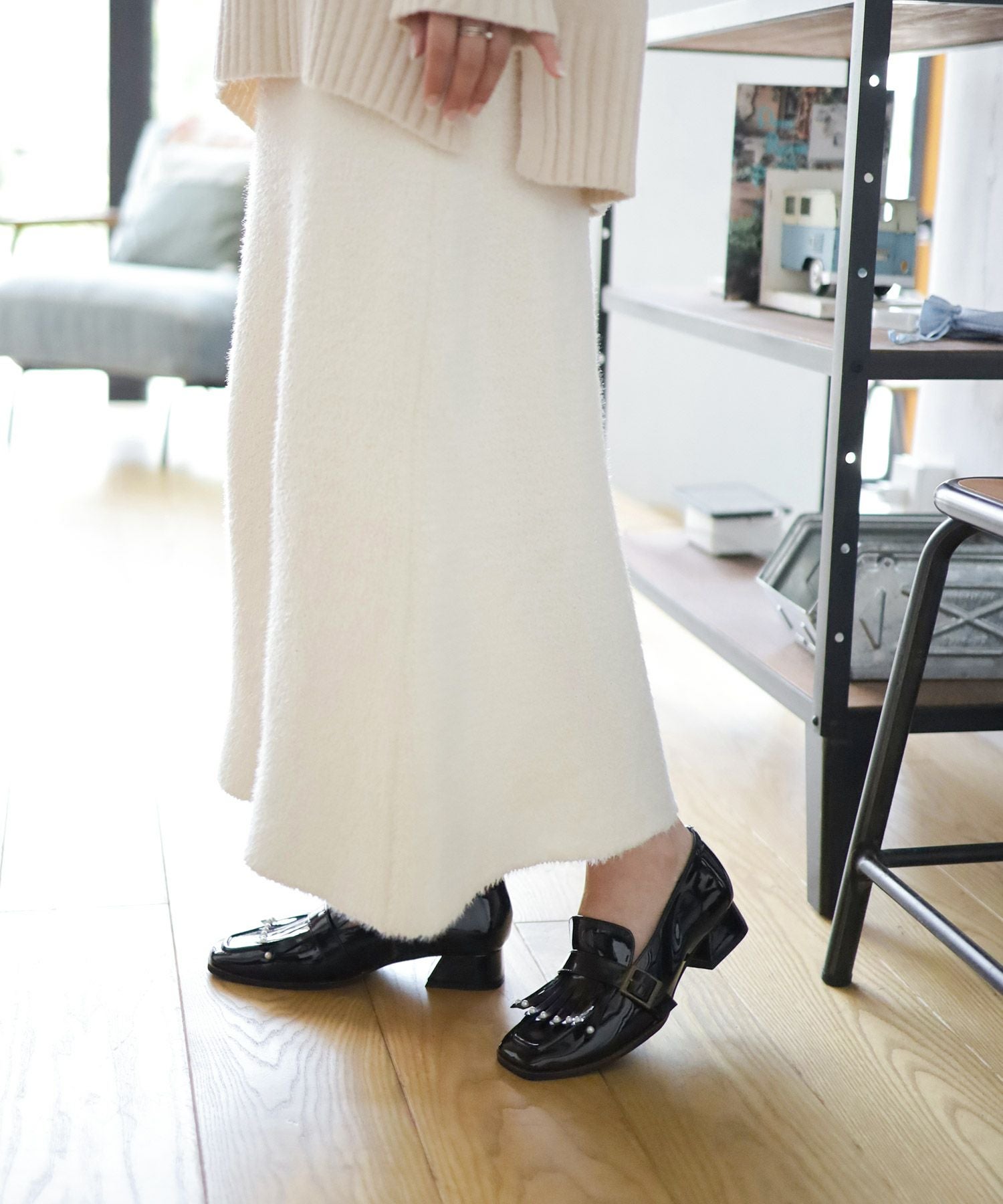 パールタッセルローヒールローファーパンプス【公式ショップ・ZOZOTOWN・Amazon限定販売アイテム】