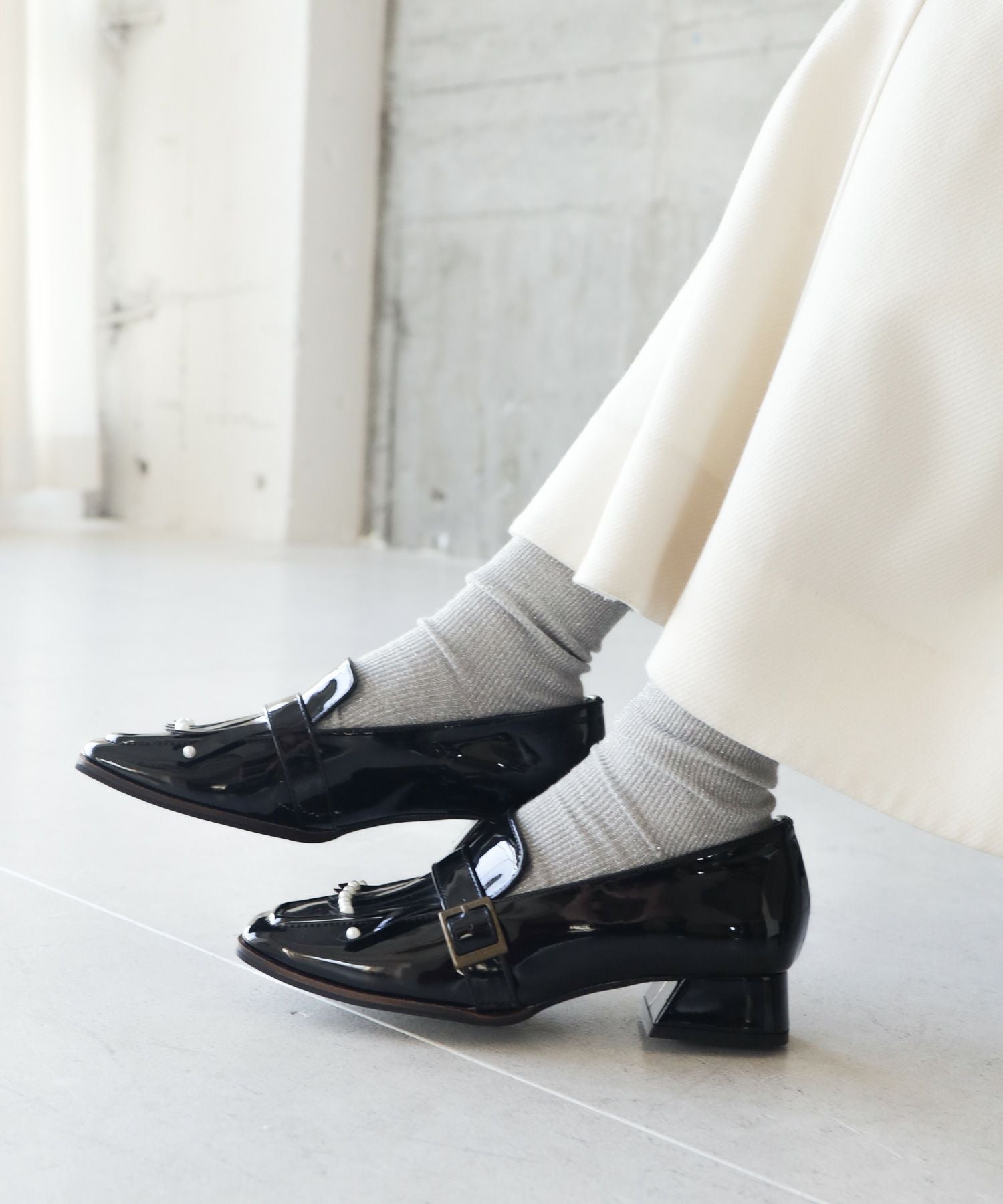 パールタッセルローヒールローファーパンプス【公式ショップ・ZOZOTOWN・Amazon限定販売アイテム】