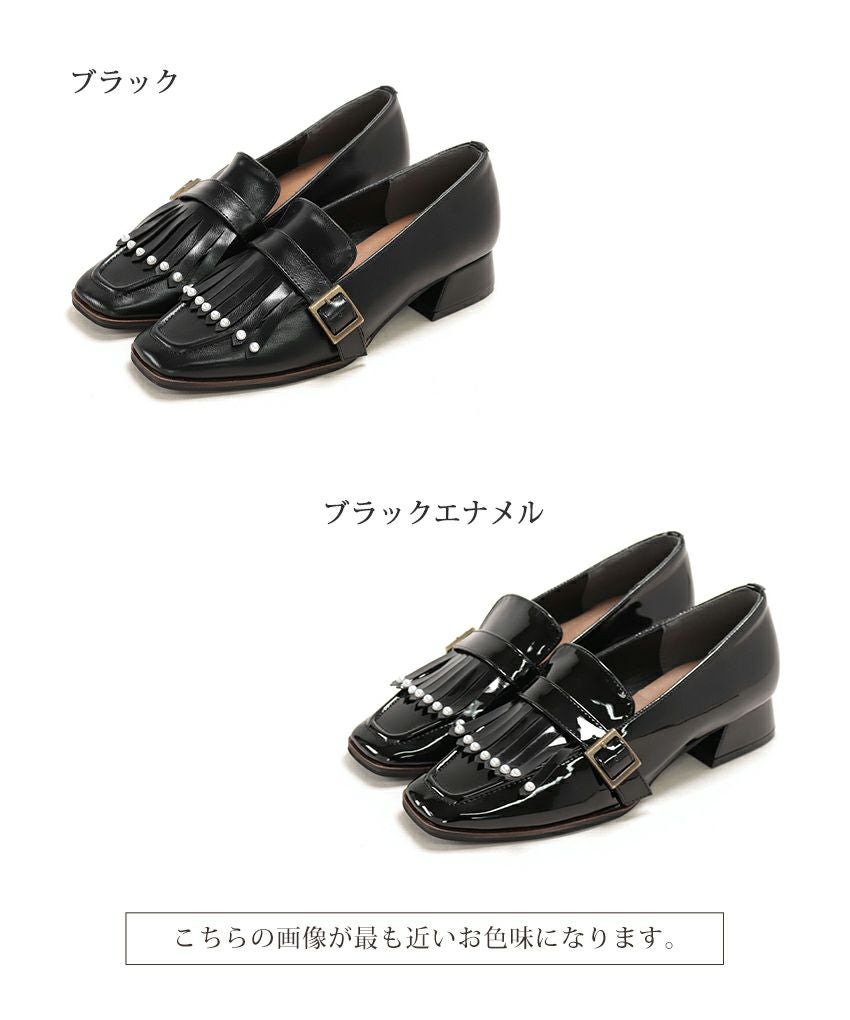 パールタッセルローヒールローファーパンプス【公式ショップ・ZOZOTOWN・Amazon限定販売アイテム】