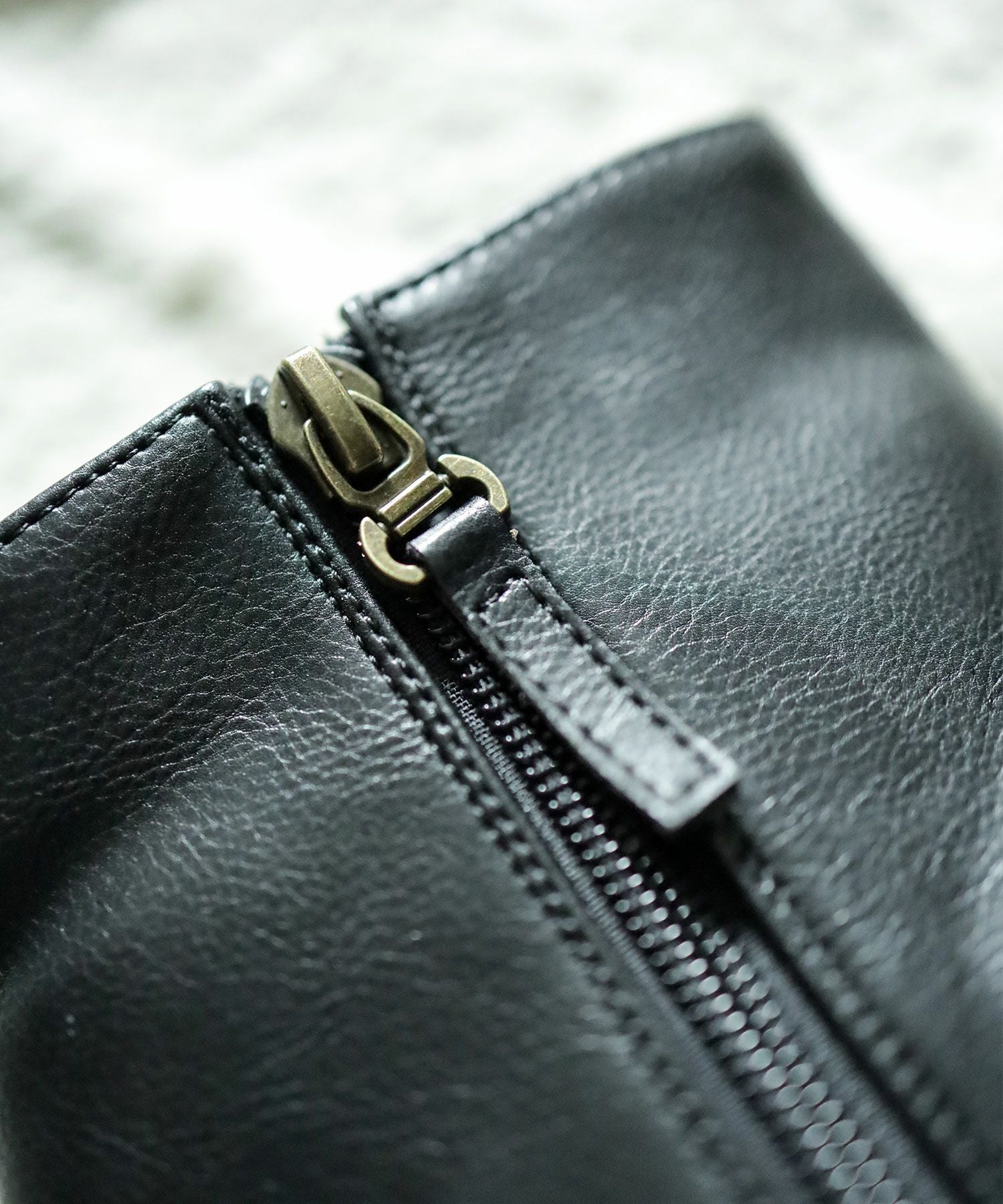 パール×ウイングチップショートブーツ▲返品不可