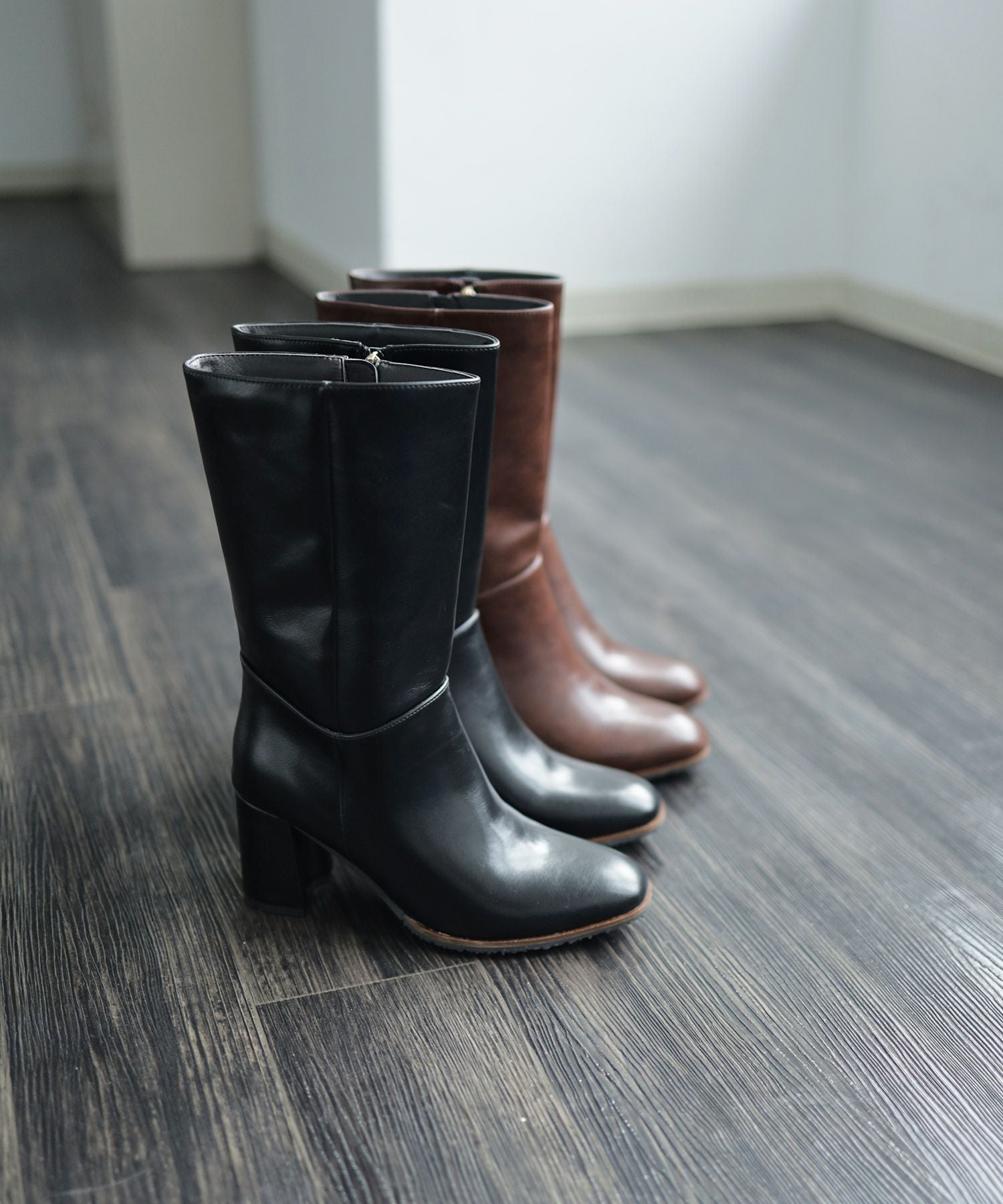 チャンキーヒールミドルブーツ【公式ショップ・ZOZOTOWN・Amazon限定