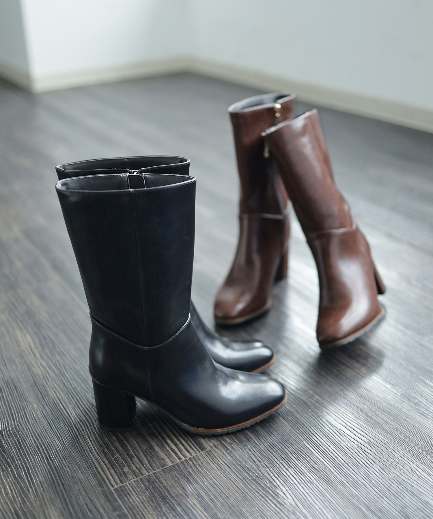 チャンキーヒールミドルブーツ【公式ショップ・ZOZOTOWN・Amazon限定