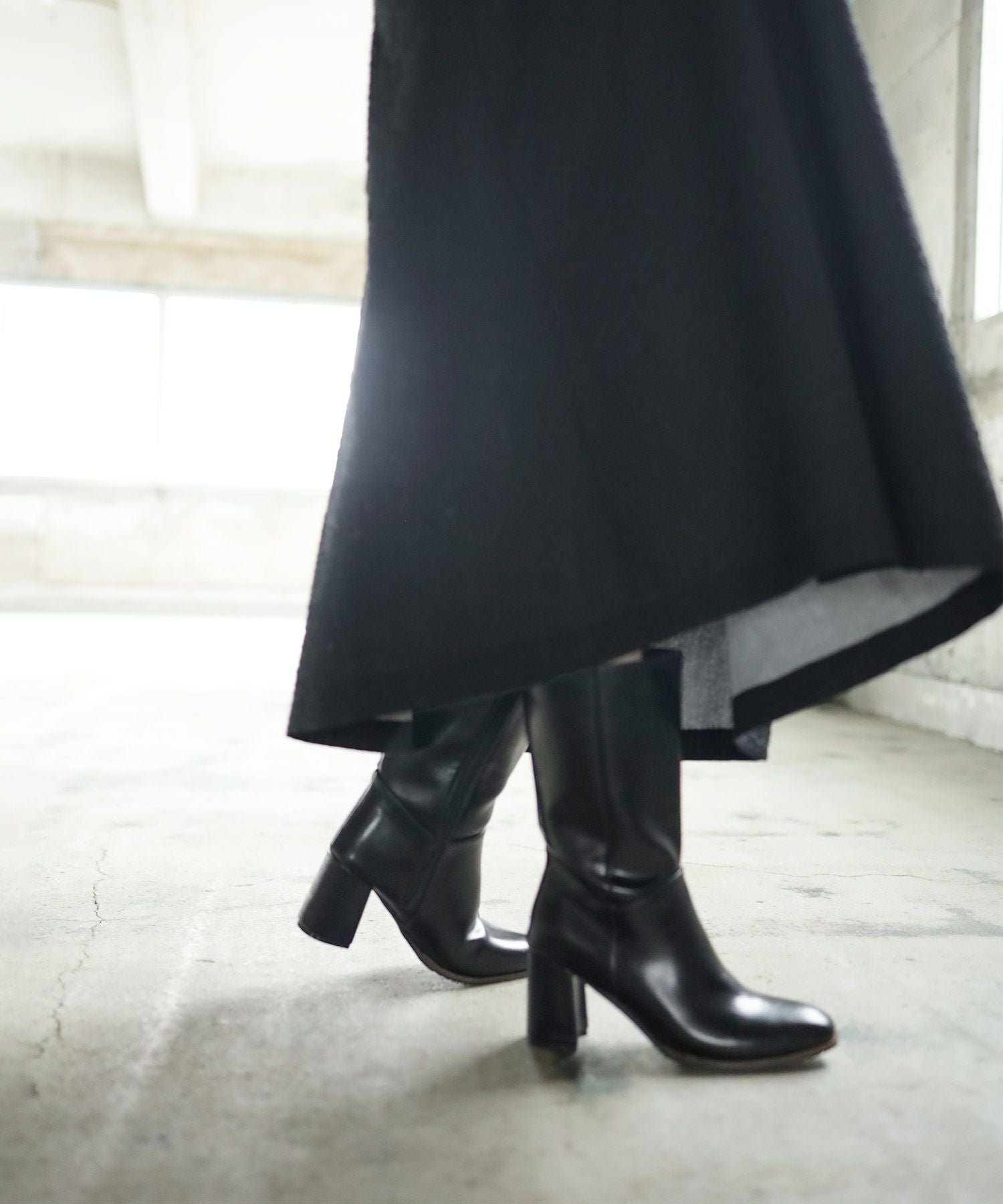 チャンキーヒールミドルブーツ【公式ショップ・ZOZOTOWN・Amazon限定販売アイテム】▲返品不可