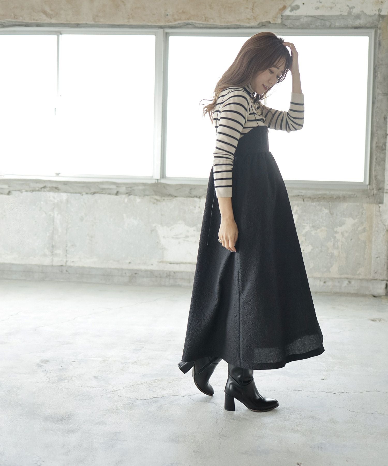 チャンキーヒールミドルブーツ【公式ショップ・ZOZOTOWN・Amazon限定販売アイテム】▲返品不可