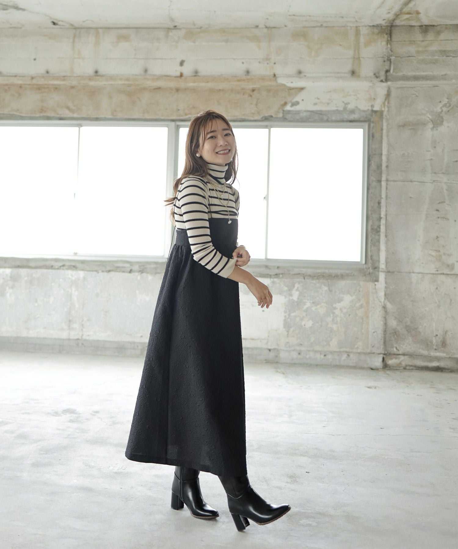 チャンキーヒールミドルブーツ【公式ショップ・ZOZOTOWN・Amazon限定販売アイテム】▲返品不可