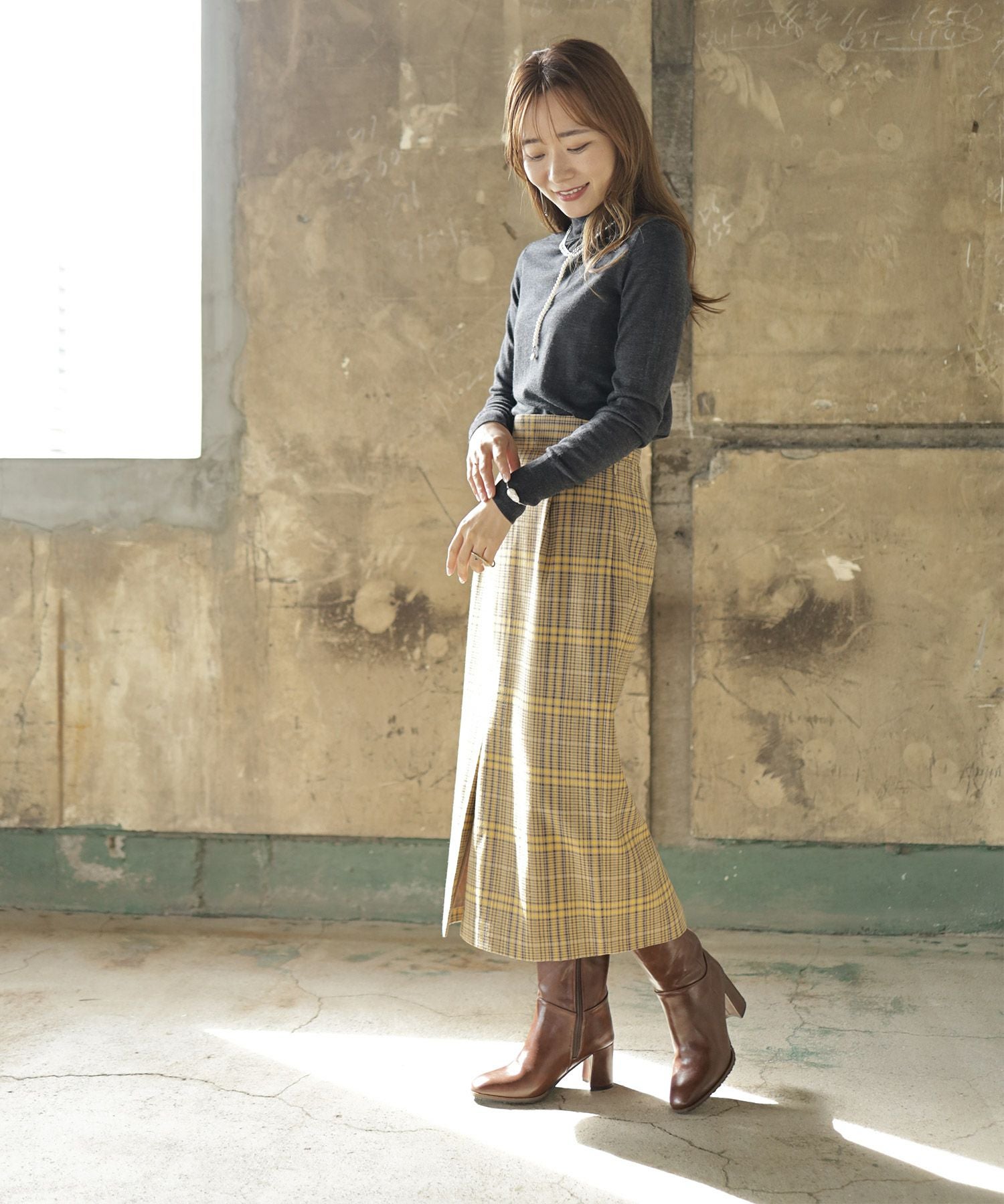 チャンキーヒールミドルブーツ【公式ショップ・ZOZOTOWN・Amazon限定販売アイテム】▲返品不可