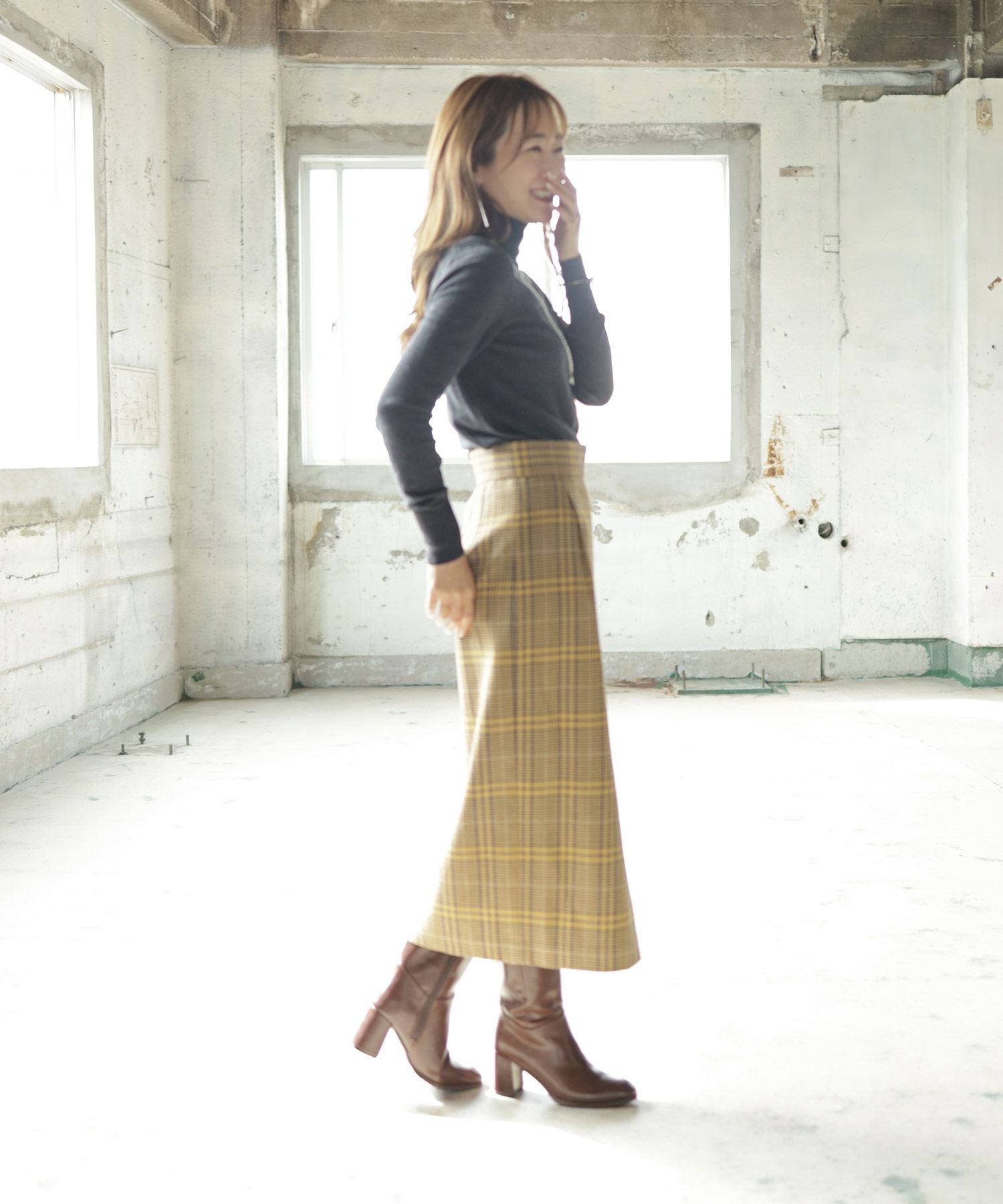 チャンキーヒールミドルブーツ【公式ショップ・ZOZOTOWN・Amazon限定販売アイテム】▲返品不可