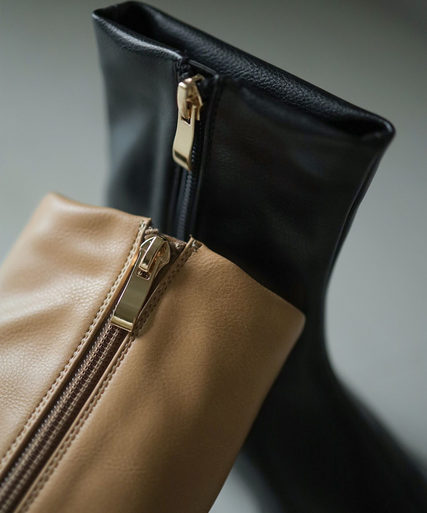 ウッドローヒールショートブーツ▲返品不可