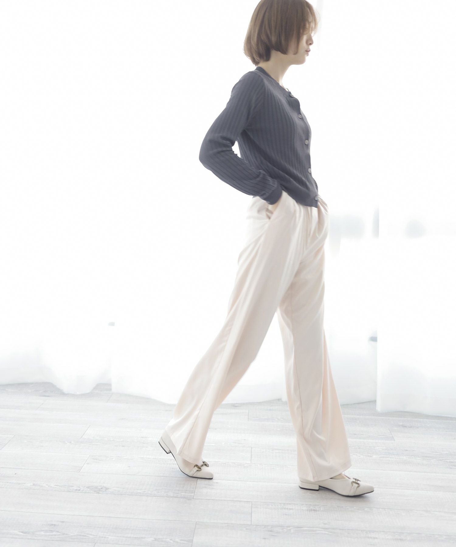 生活防水！晴雨兼用アンティークビットポインテッドトゥレインパンプス/レインシューズ