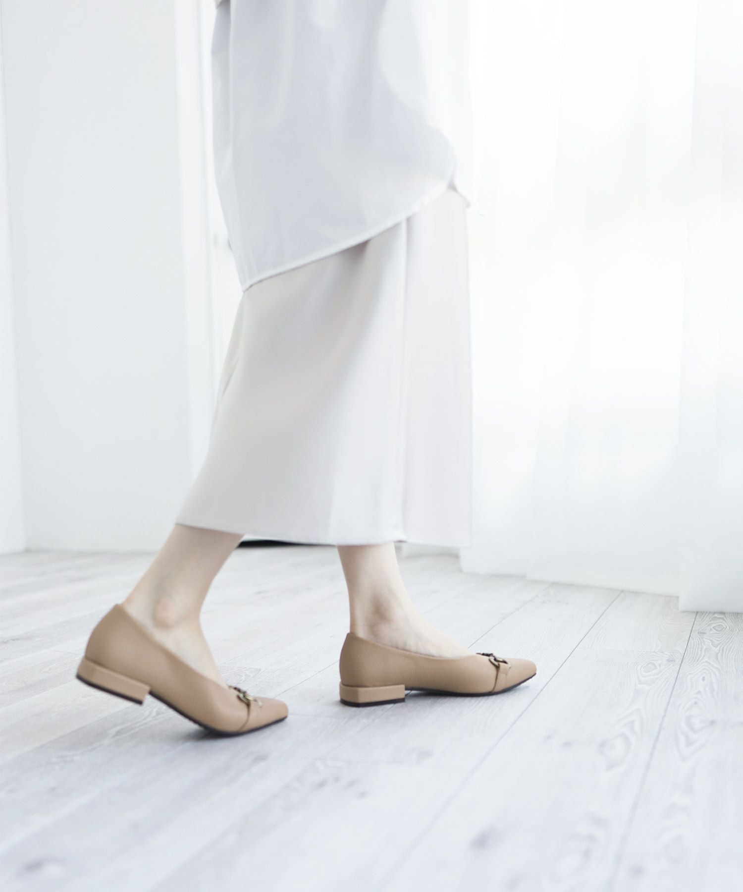 生活防水!晴雨兼用アンティークビットポインテッドトゥレインパンプス/レインシューズ