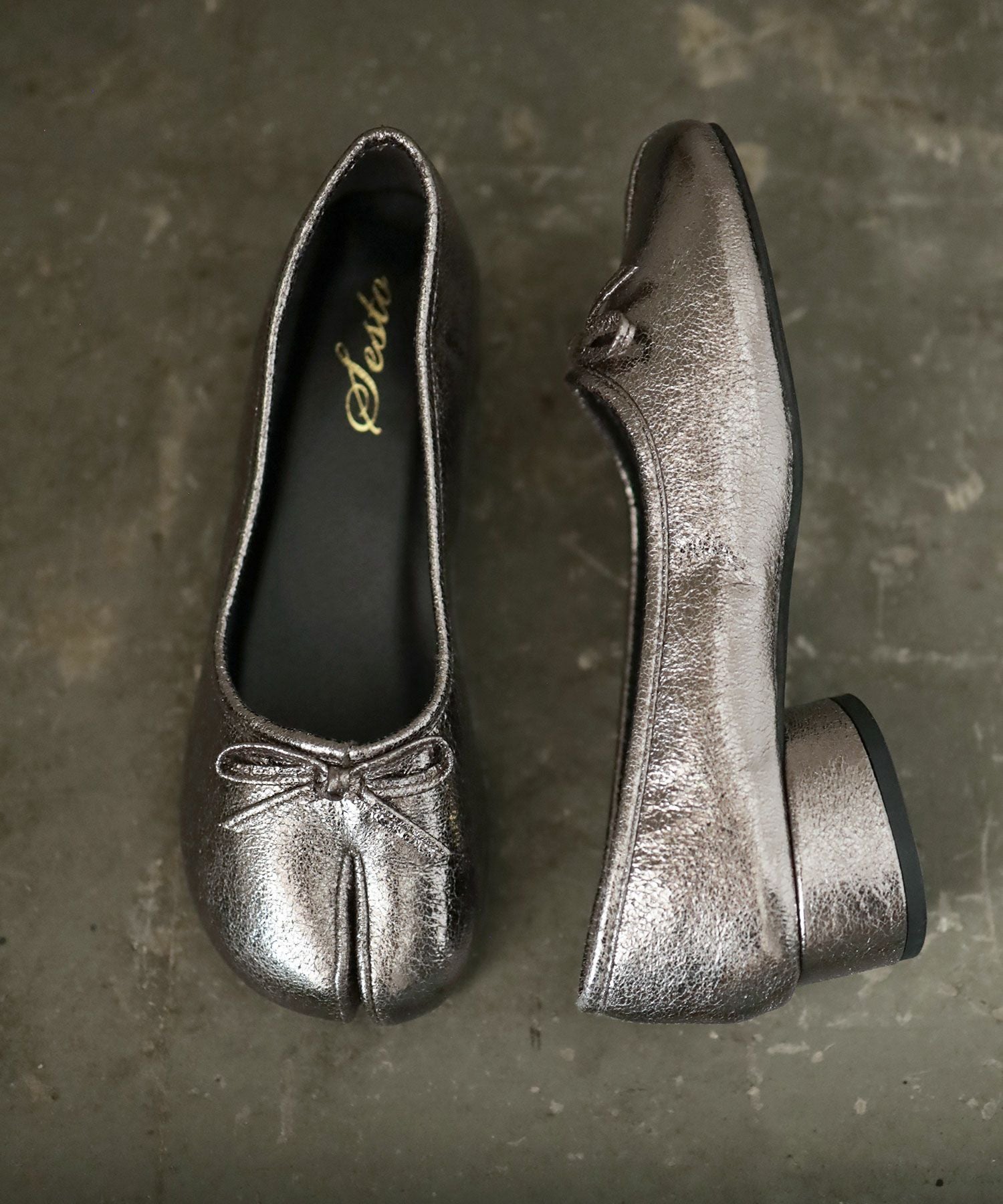 ローヒールタビパンプス▲返品不可