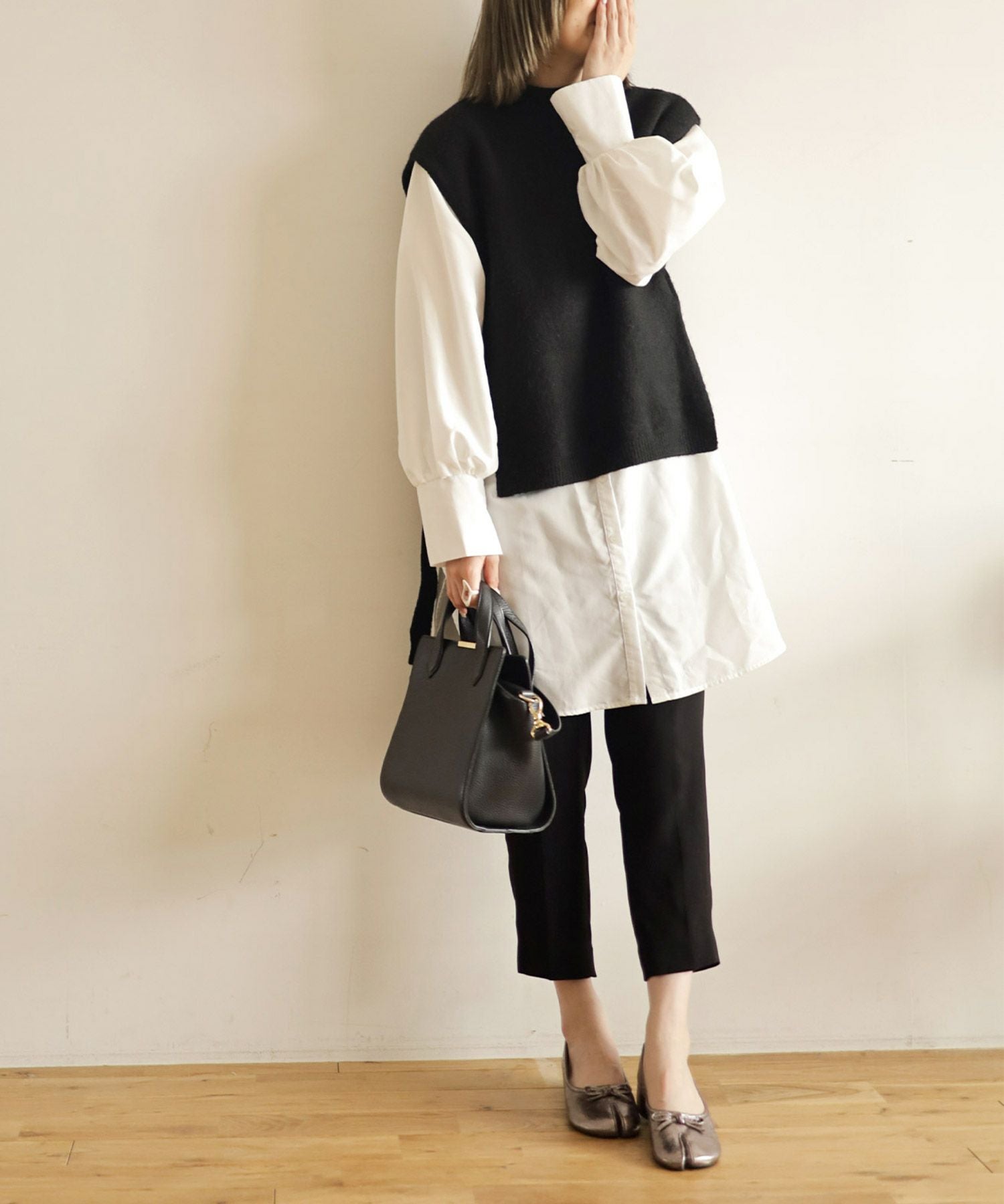 ローヒールタビパンプス▲返品不可