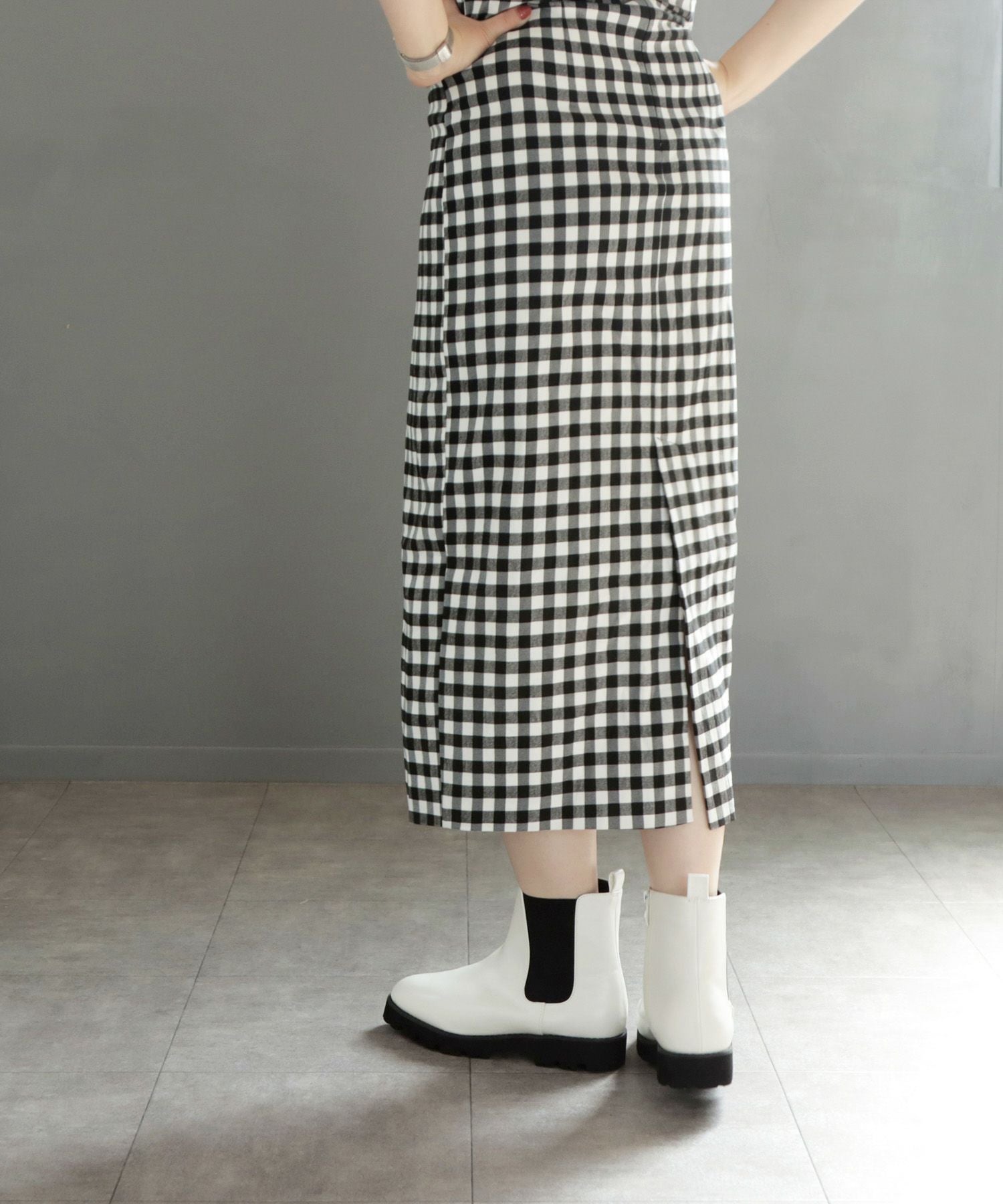 【4E幅広・大きいサイズ】厚底サイドゴアショートブーツ