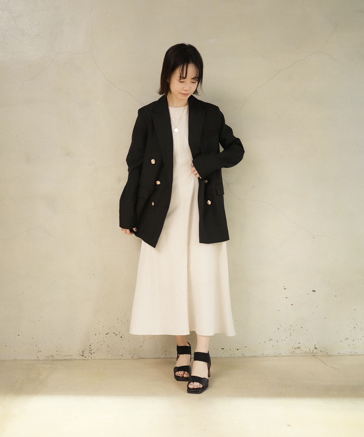 自分の足にフィットする！ゴムフィットチャンキーヒールサンダル 一部4月上旬入荷予定