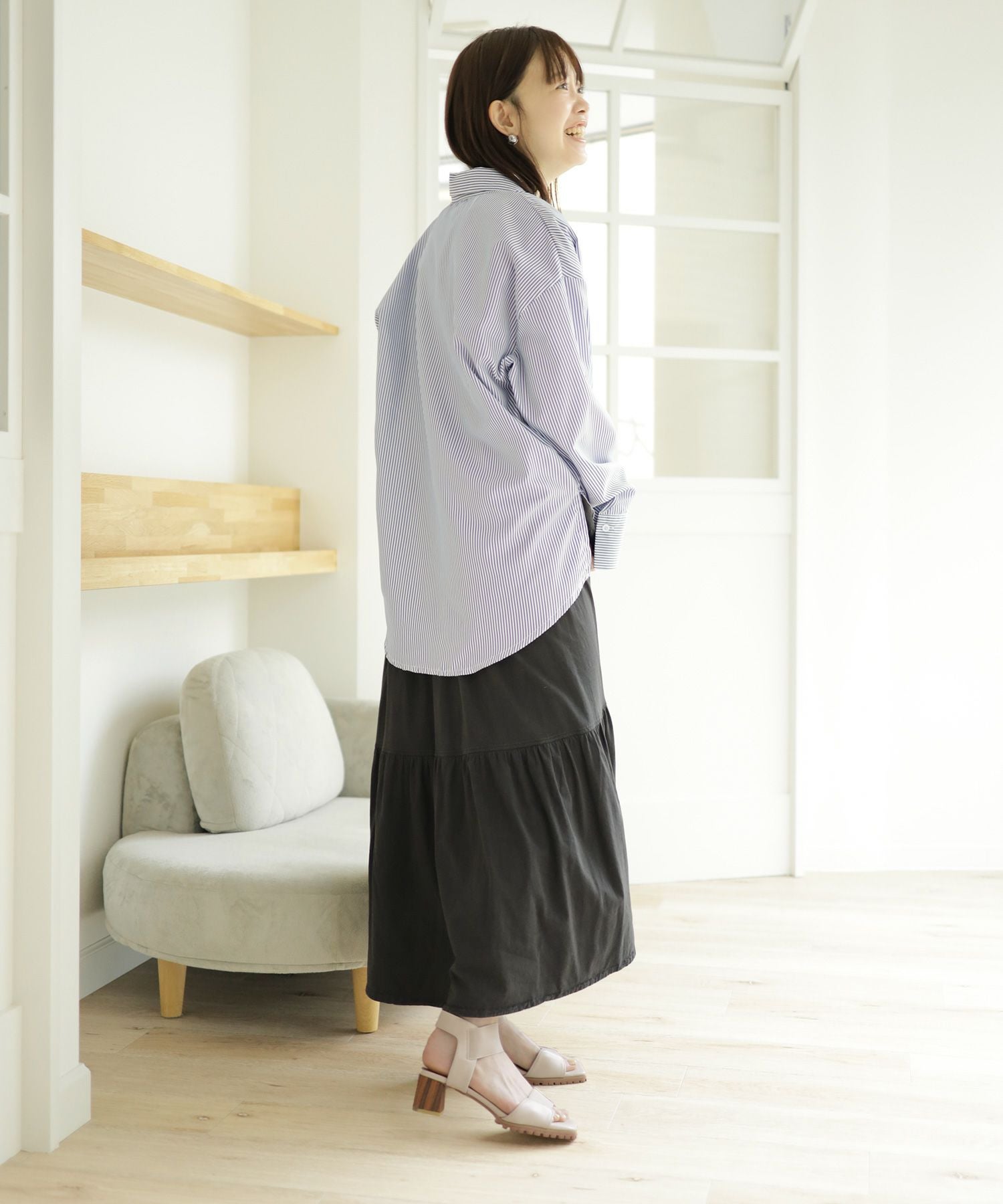 自分の足にフィットする!ゴムフィットチャンキーヒールサンダル 一部4月上旬入荷予定