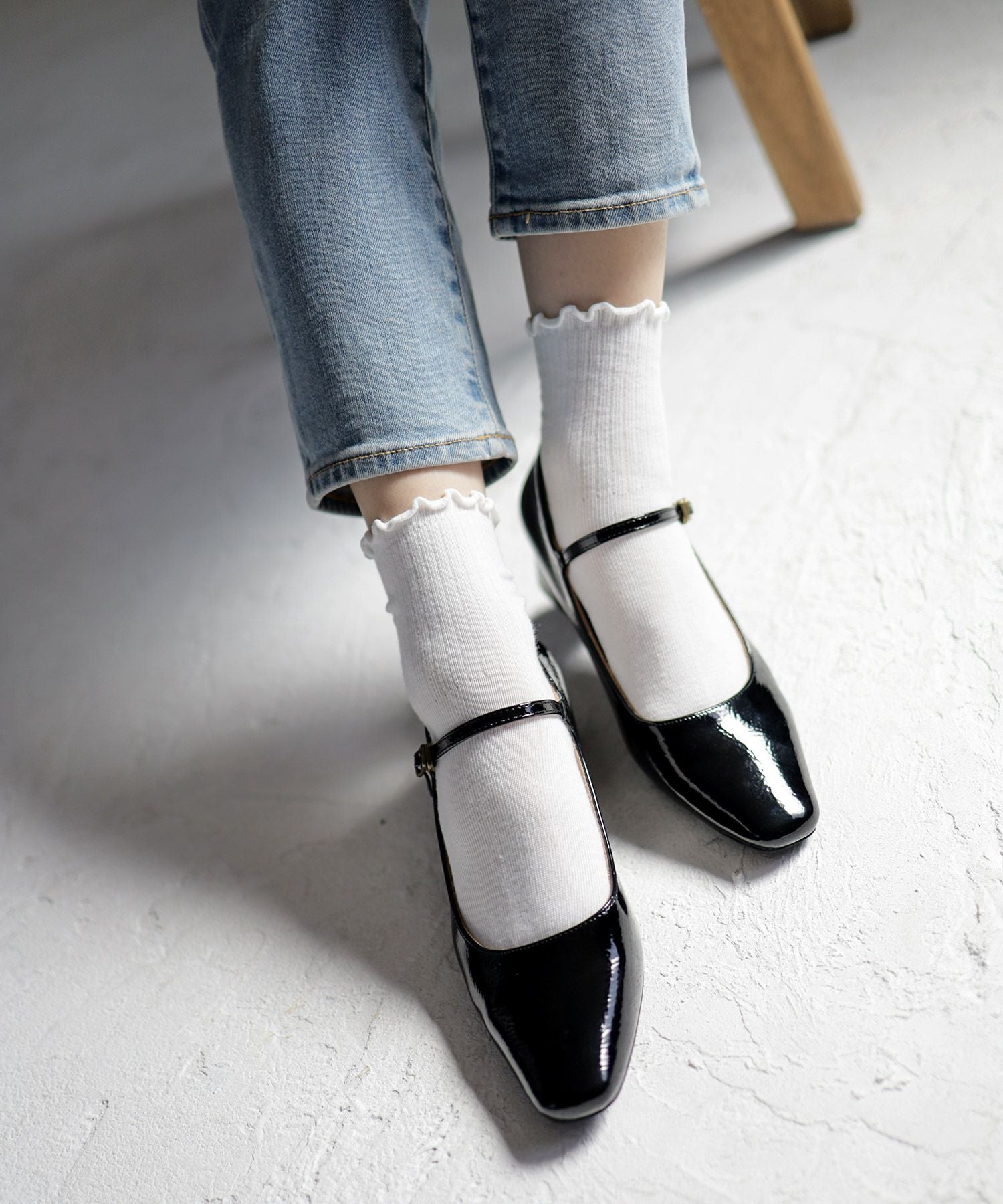 スクエアトゥメリージェーンストラップパンプス | SESTO(セスト