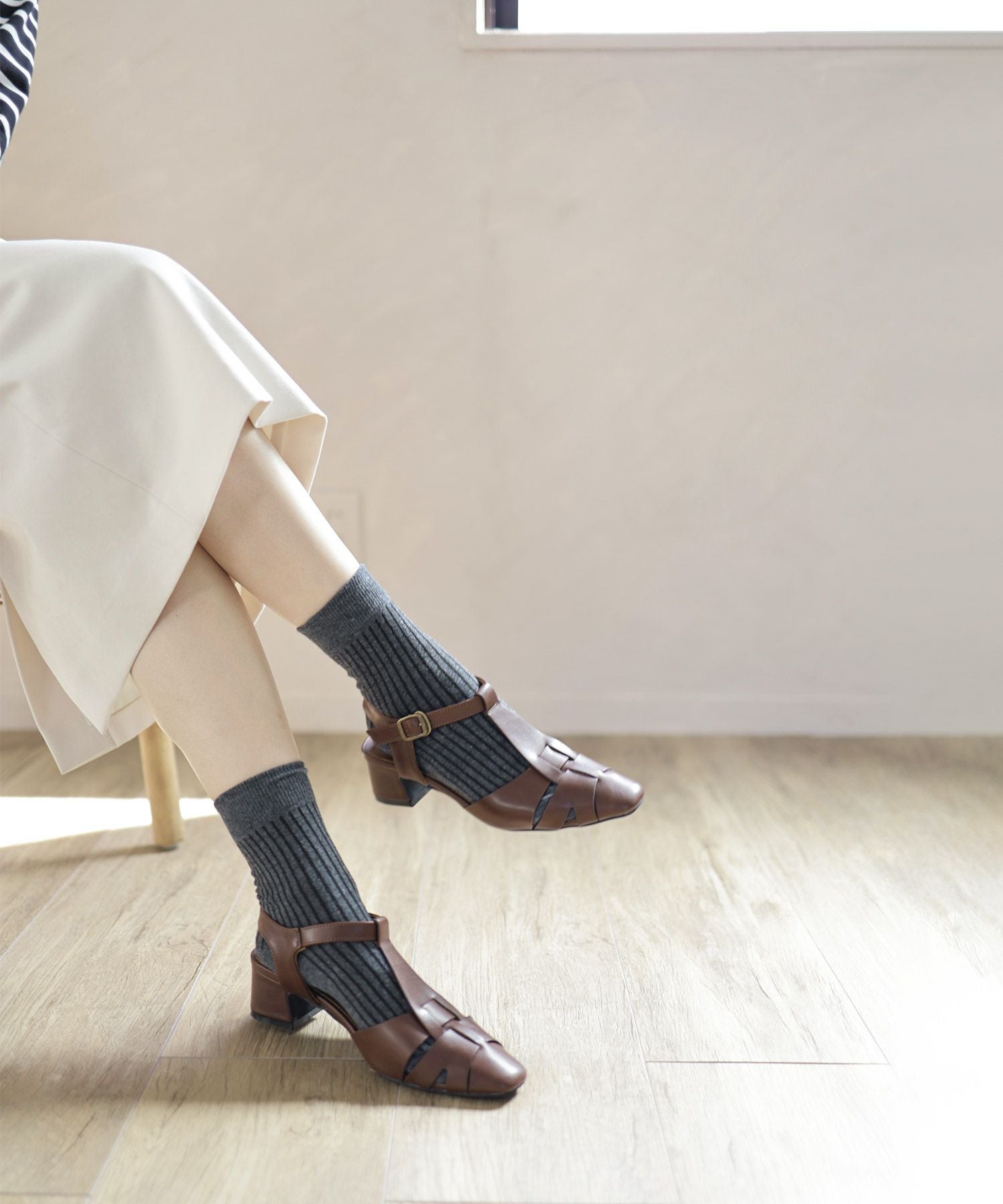 ミドルヒールグルカサンダル 【公式ショップ・ZOZOTOWN限定販売アイテム】