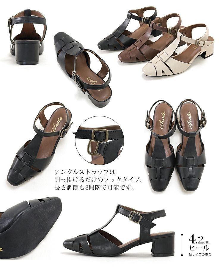 ミドルヒールグルカサンダル 【公式ショップ・ZOZOTOWN限定販売アイテム】