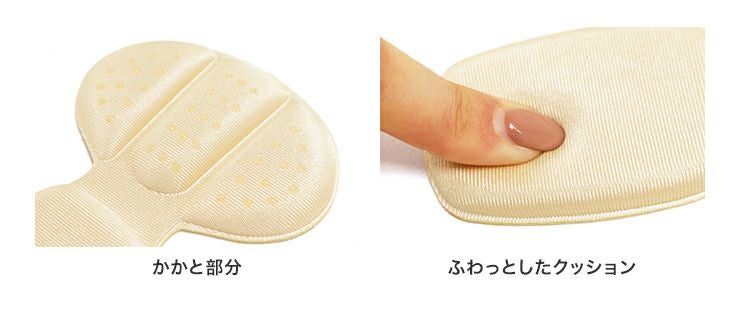 滑り止めつきかかとがズレないクッションインソール 【返品・交換不可】【4セットまでゆうパケット可】【公式ショップ限定販売アイテム】