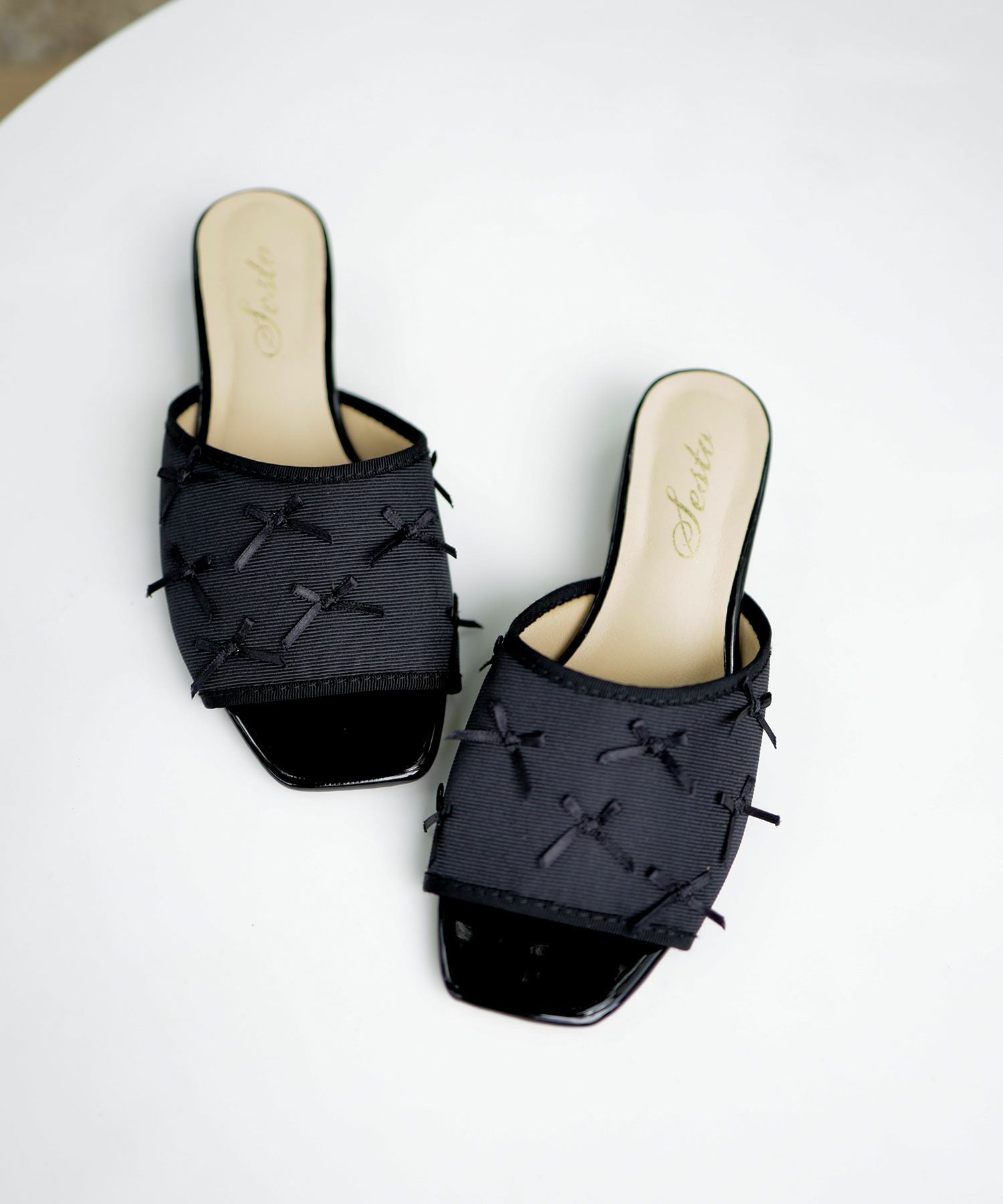 タイニーリボンローヒールミュール【公式ショップ・ZOZOTOWN限定販売アイテム】▲返品交換不可