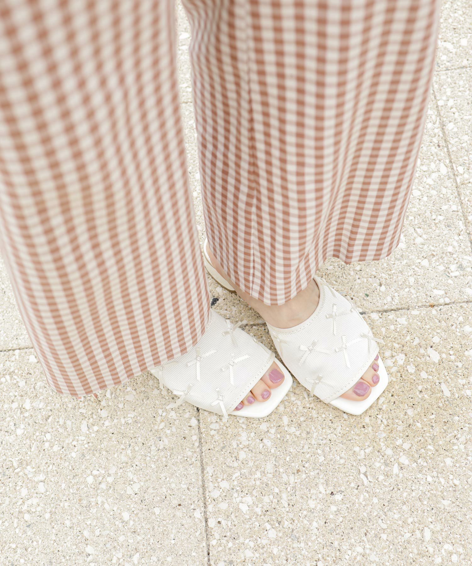 タイニーリボンローヒールミュール【公式ショップ・ZOZOTOWN限定販売アイテム】▲返品交換不可