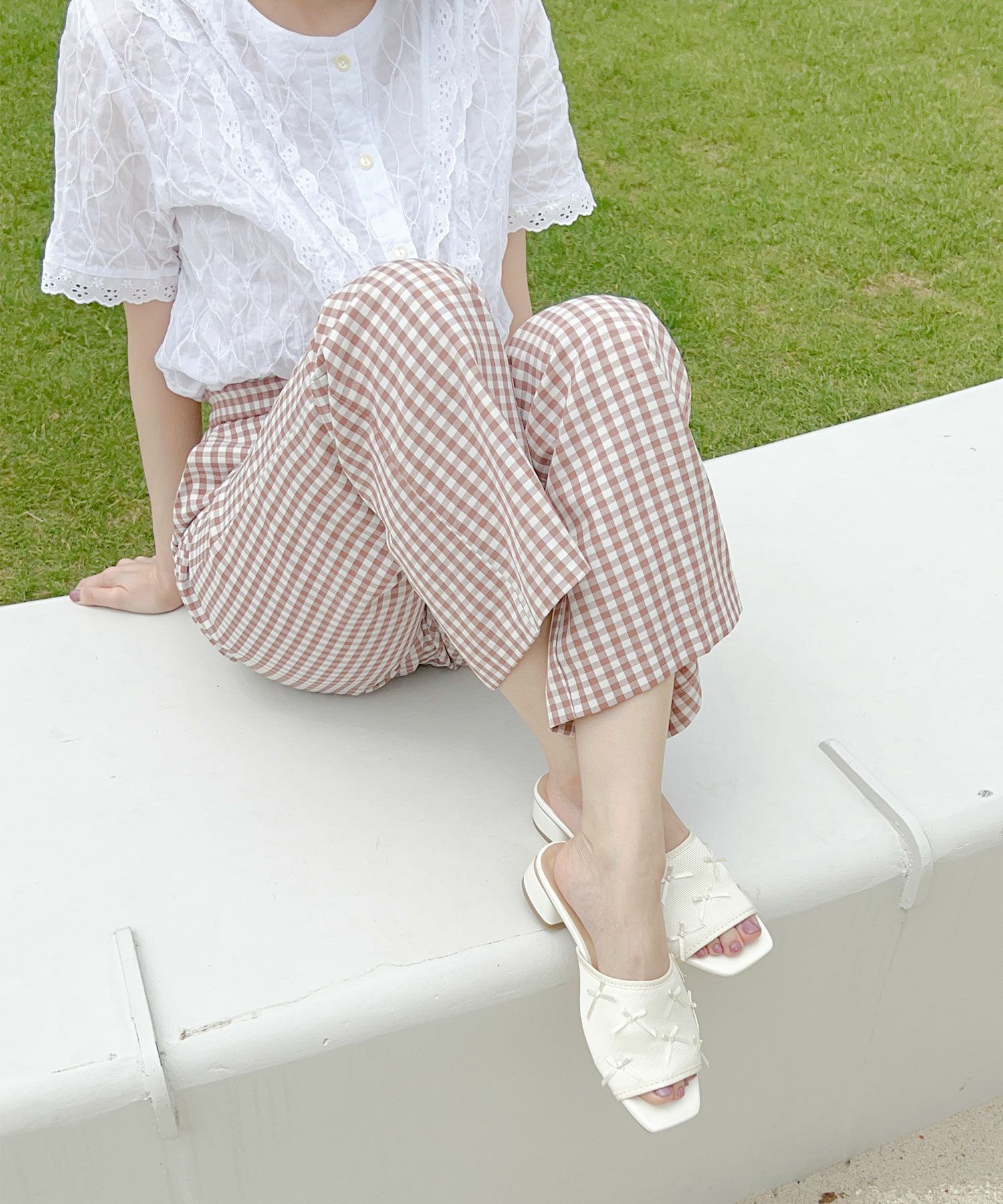 タイニーリボンローヒールミュール【公式ショップ・ZOZOTOWN限定販売アイテム】▲返品交換不可