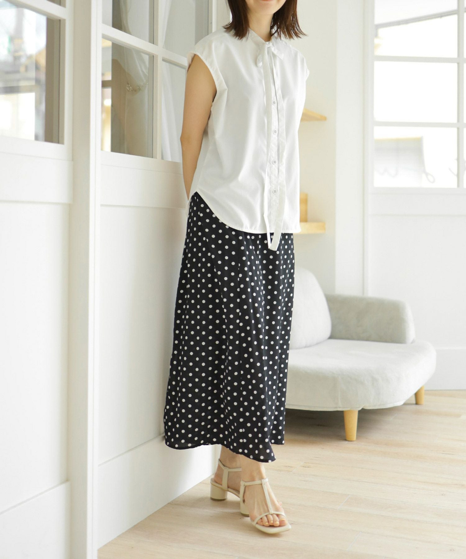 Tストラップサークルヒールサンダル | SESTO(セスト)|レディース