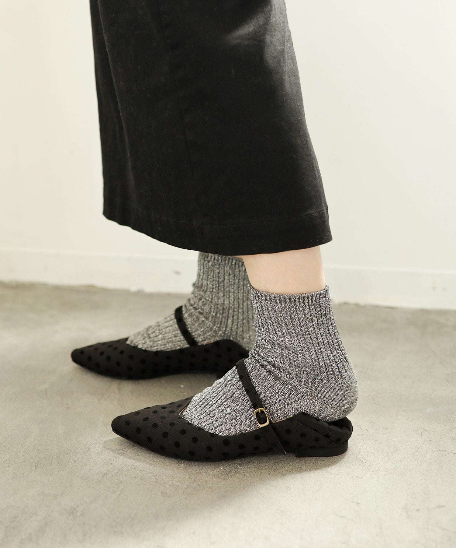 かかとが踏める2Wayポインテッドトゥメリージェーンパンプス▲返品交換不可