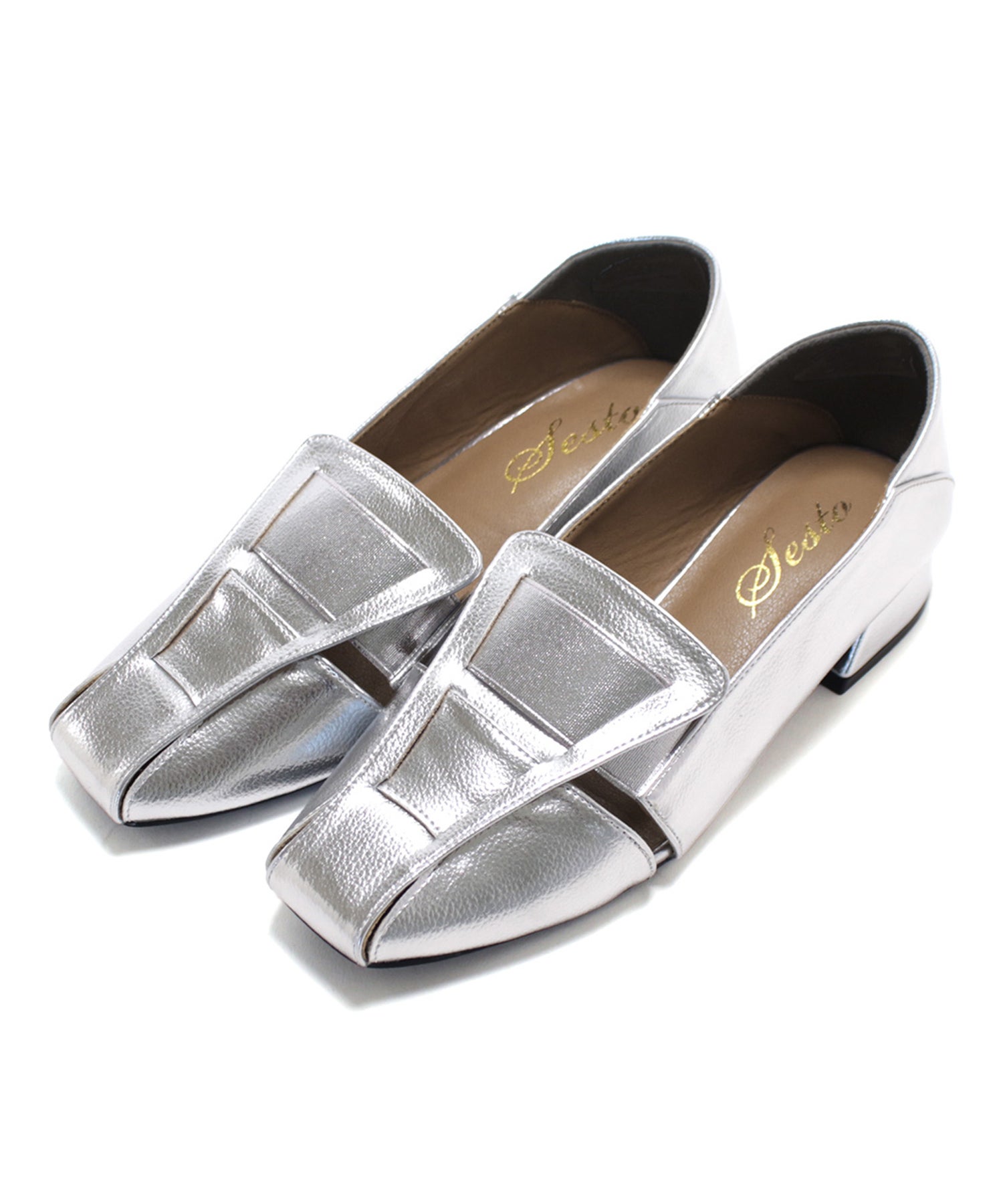 かかと滑り止めジェル付き&スリッパにもなる2Way!幅がゴムで伸縮するフィットパンプス