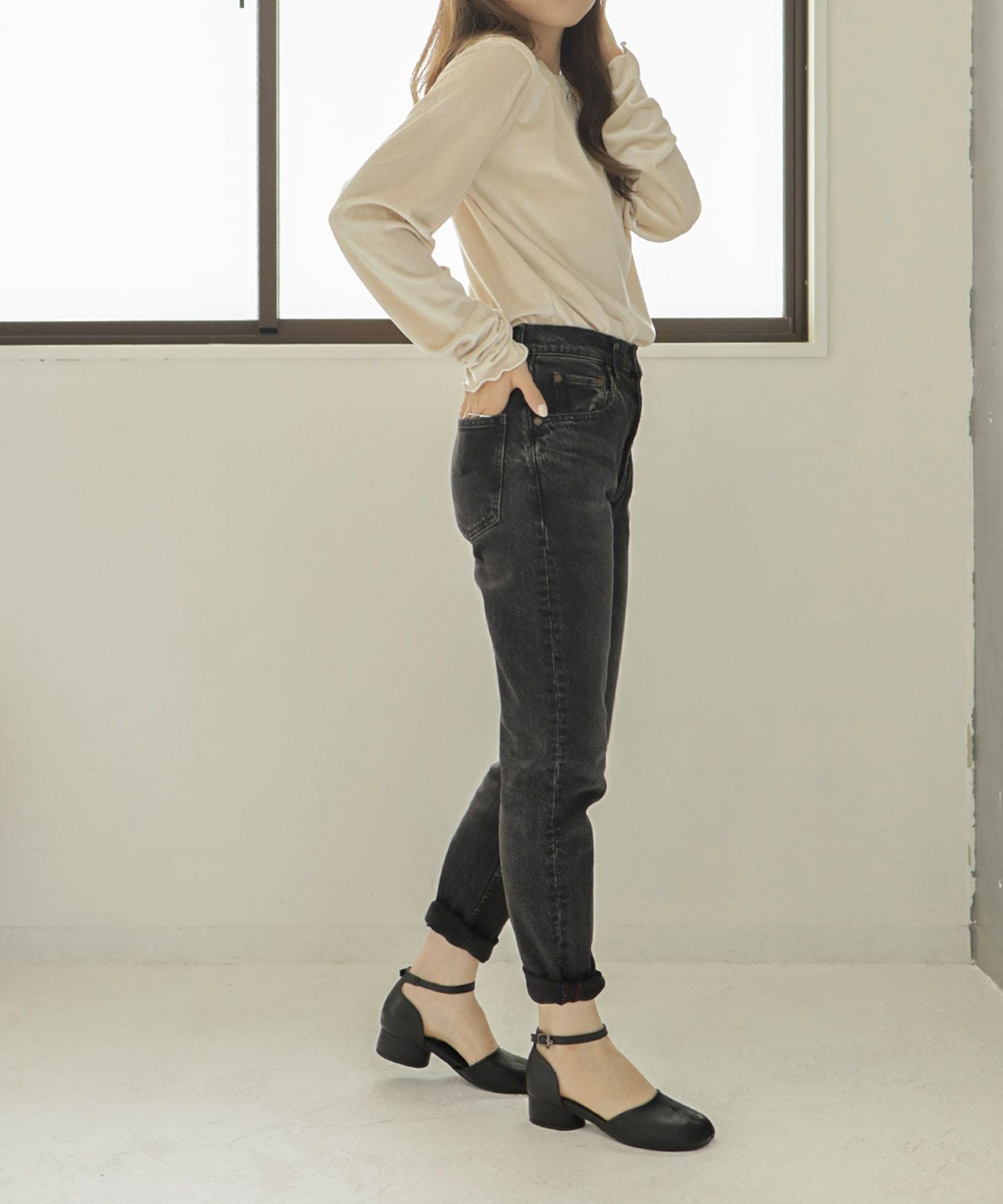 ローヒールタビストラップパンプス△返品不可 | SESTO(セスト