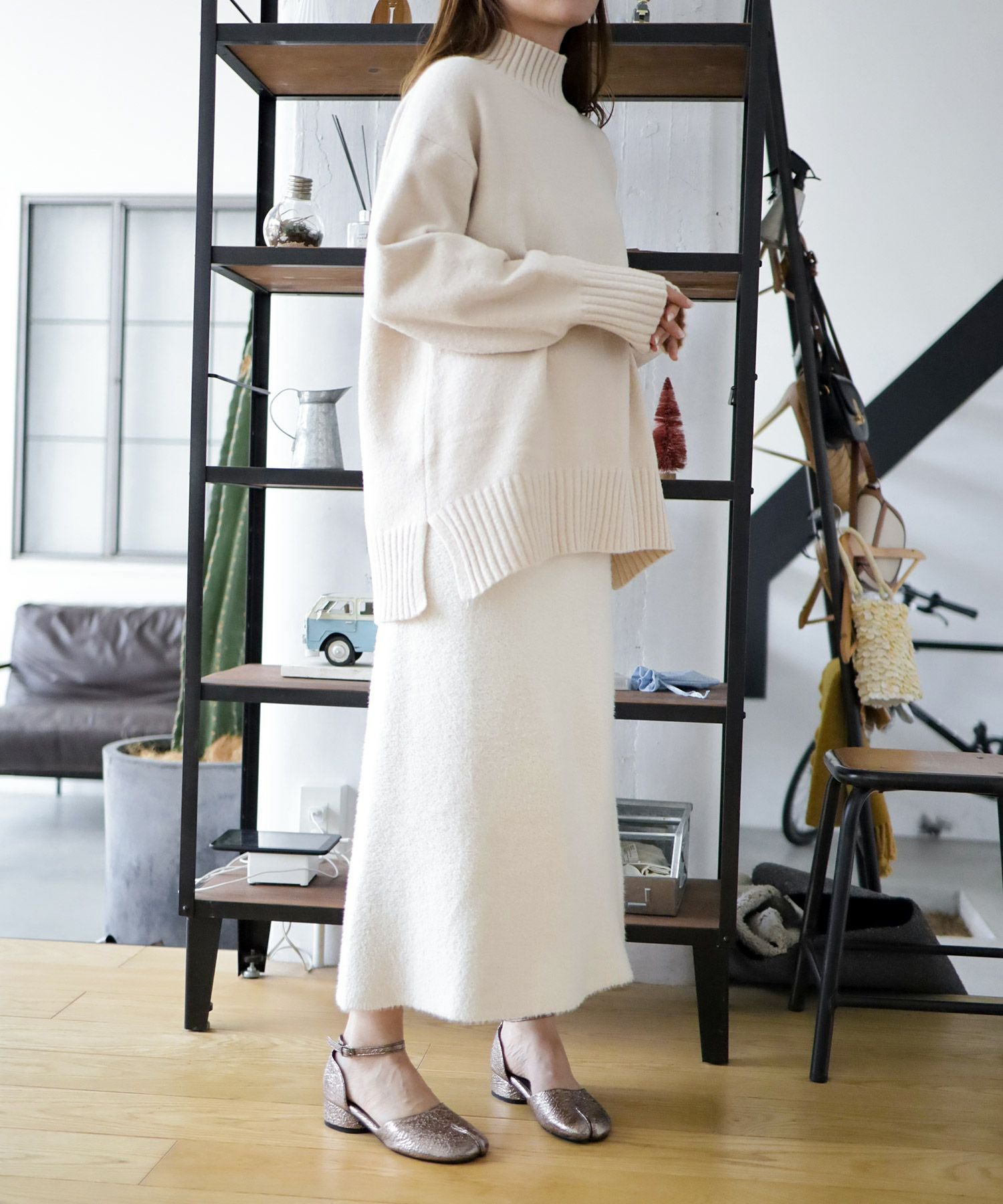 ローヒールタビストラップパンプス▲返品不可