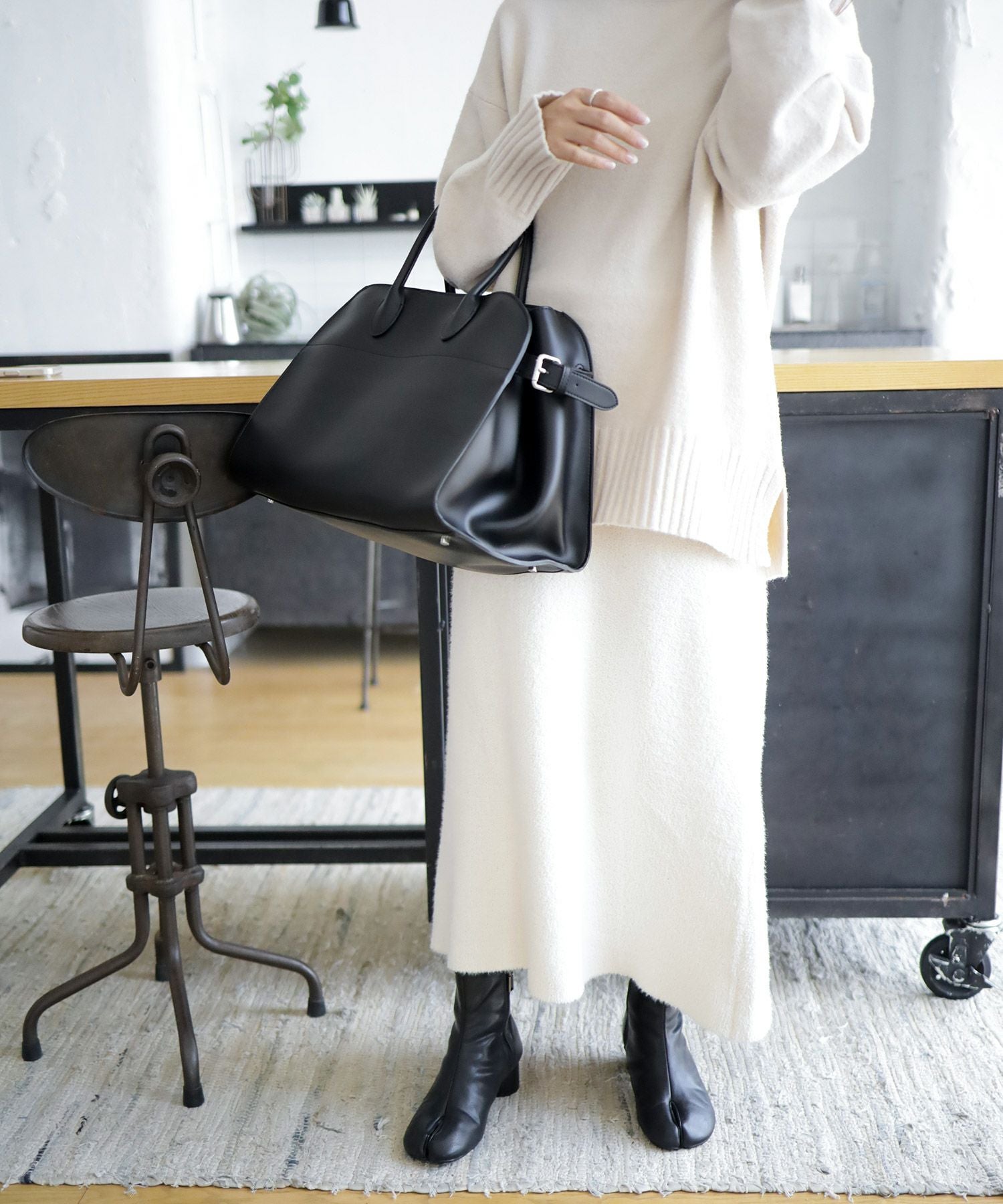 サークルヒール足袋ショートブーツ▲返品不可