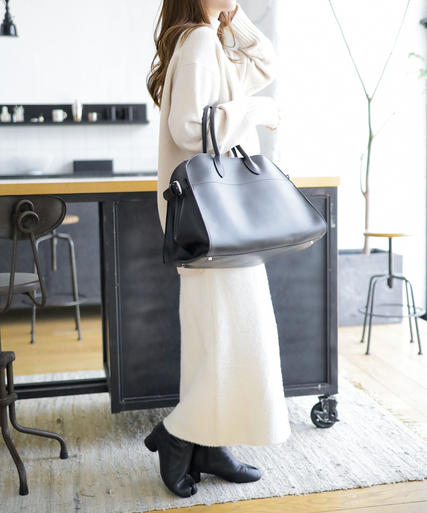 サークルヒール足袋ショートブーツ▲返品不可