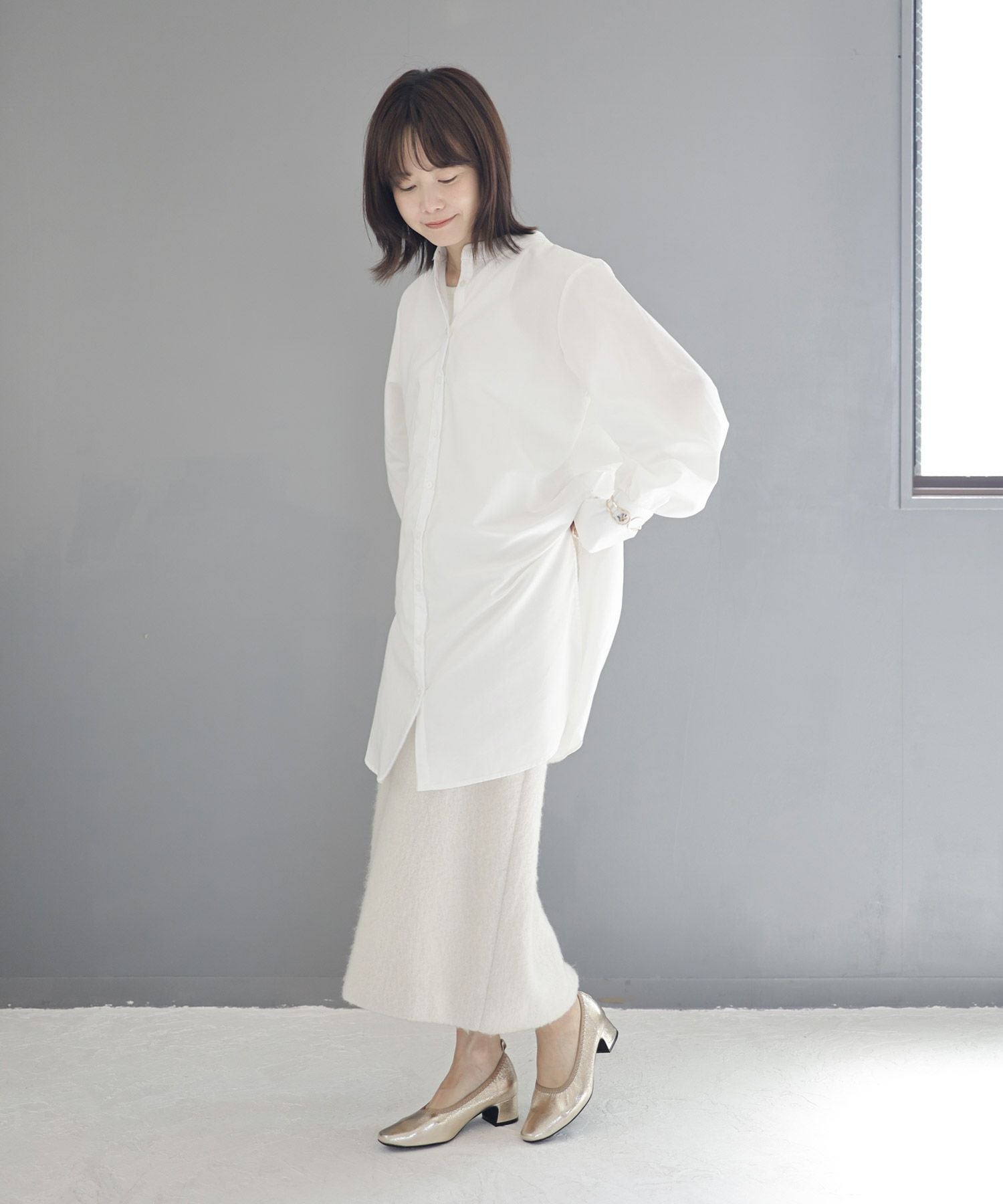 履き口ゴムの柔らか素材スクエアトゥパンプス▲返品交換不可