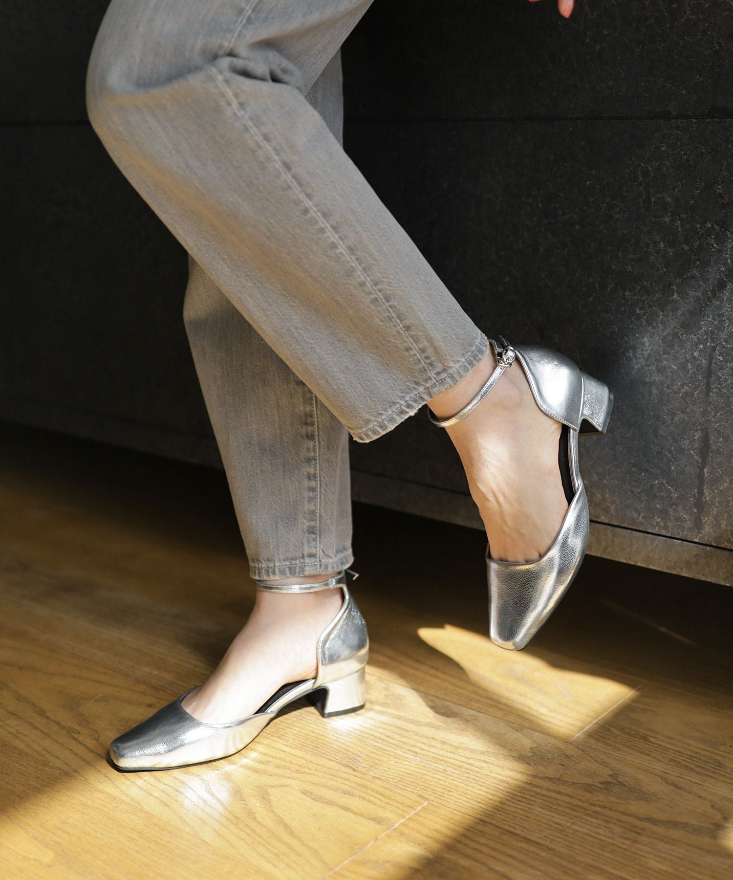 スクエアトゥメリージェーンストラップパンプス | SESTO(セスト