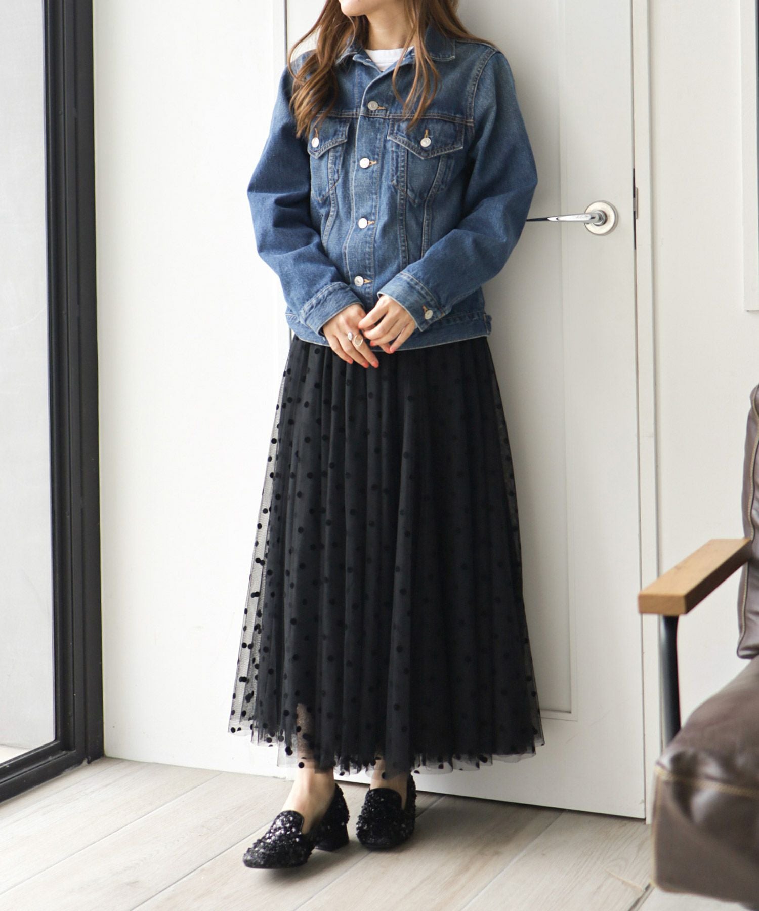 きらめくローヒールローファーパンプス▲返品不可