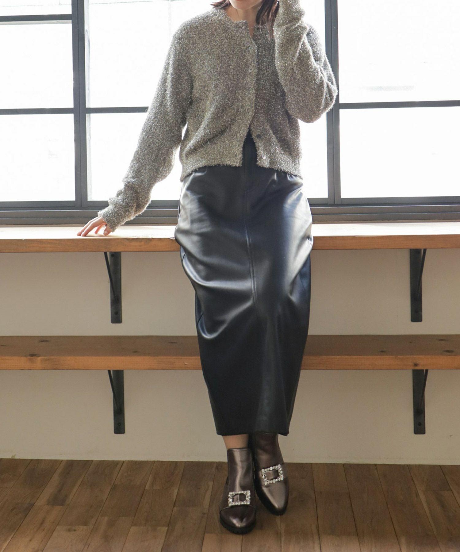 ビジュー付きサイドゴアショートブーツ▲返品交換不可